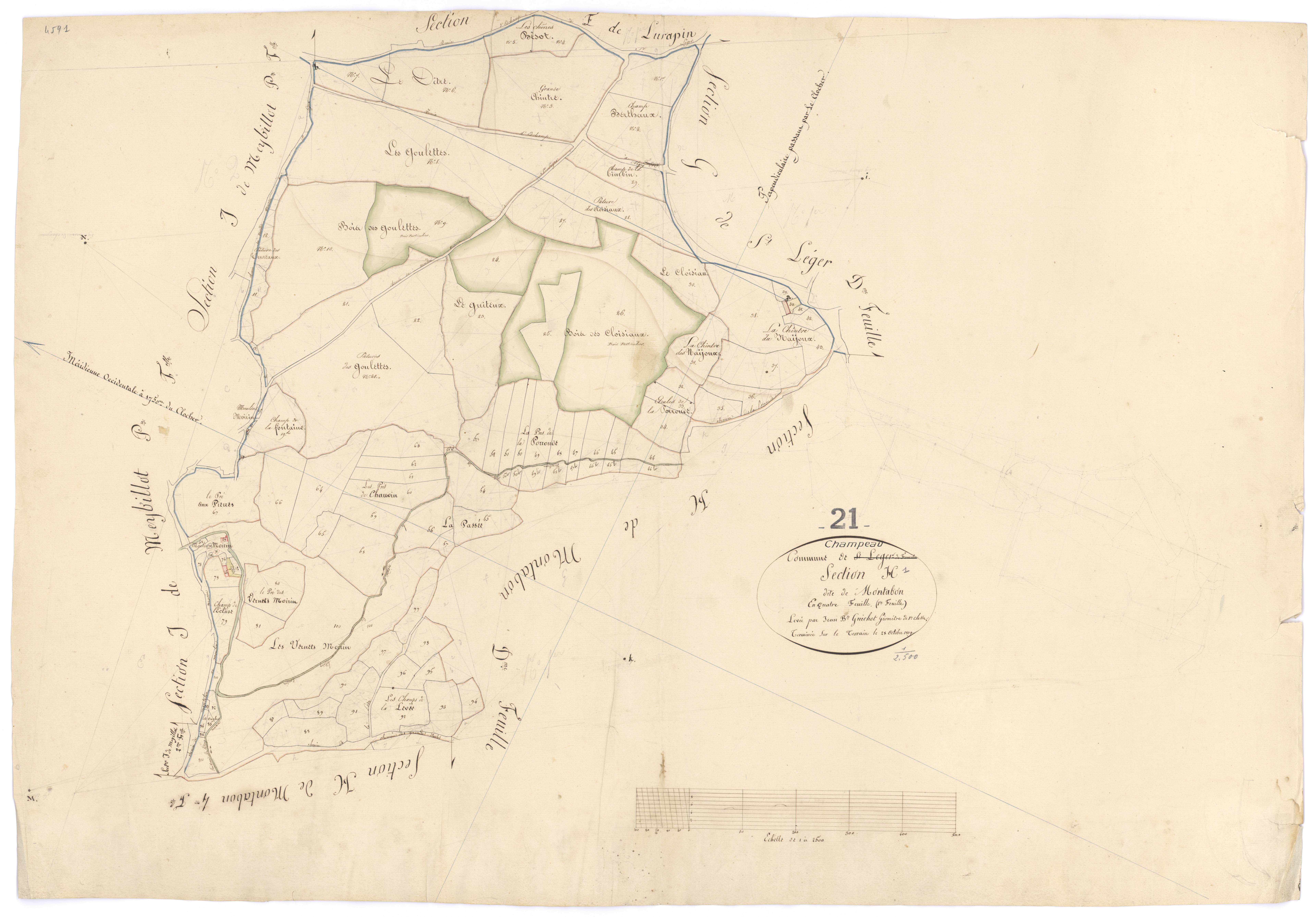 Champeau - Section H1 - 3 P PLAN 145/11