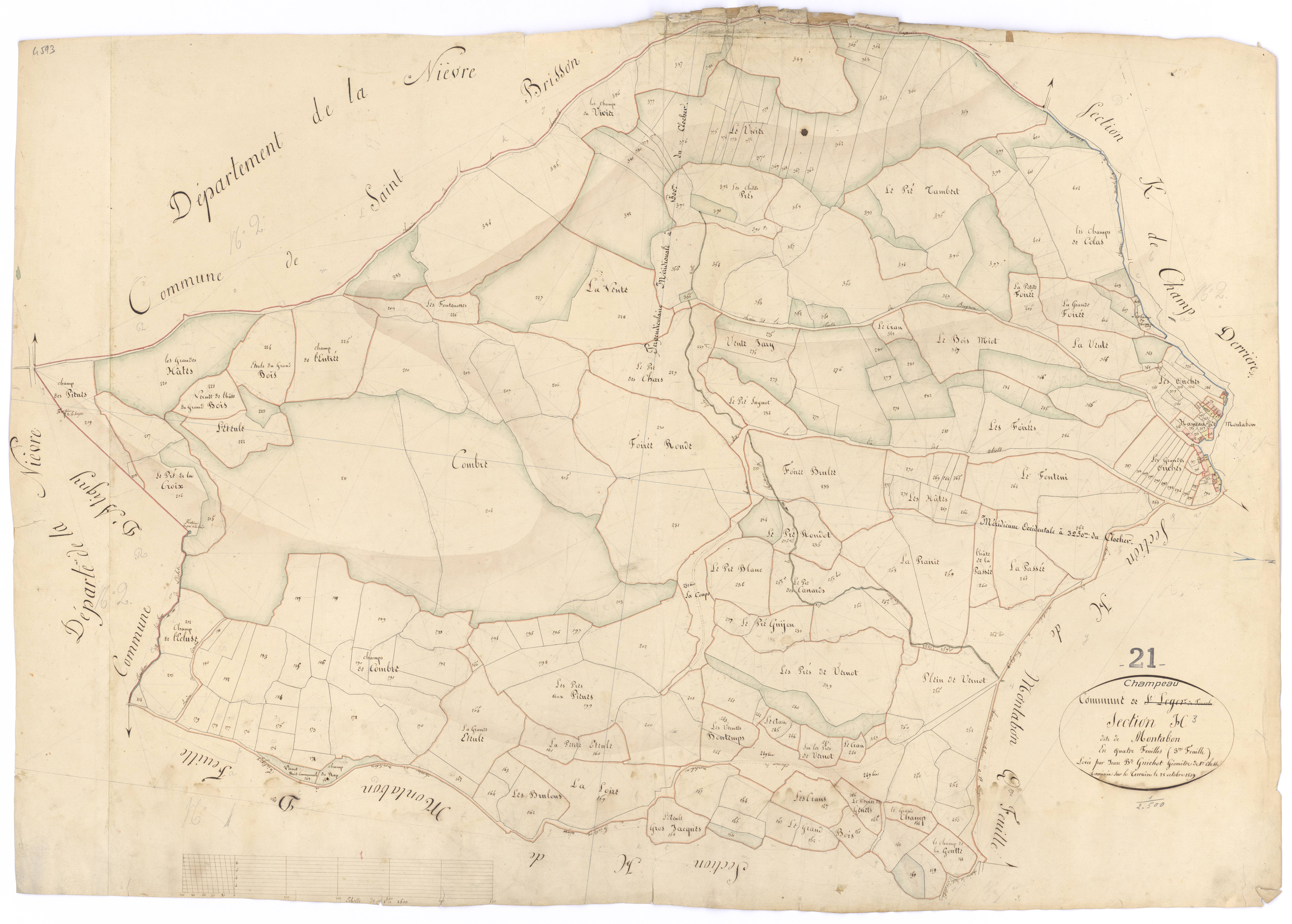 Champeau - Section H3 - 3 P PLAN 145/13