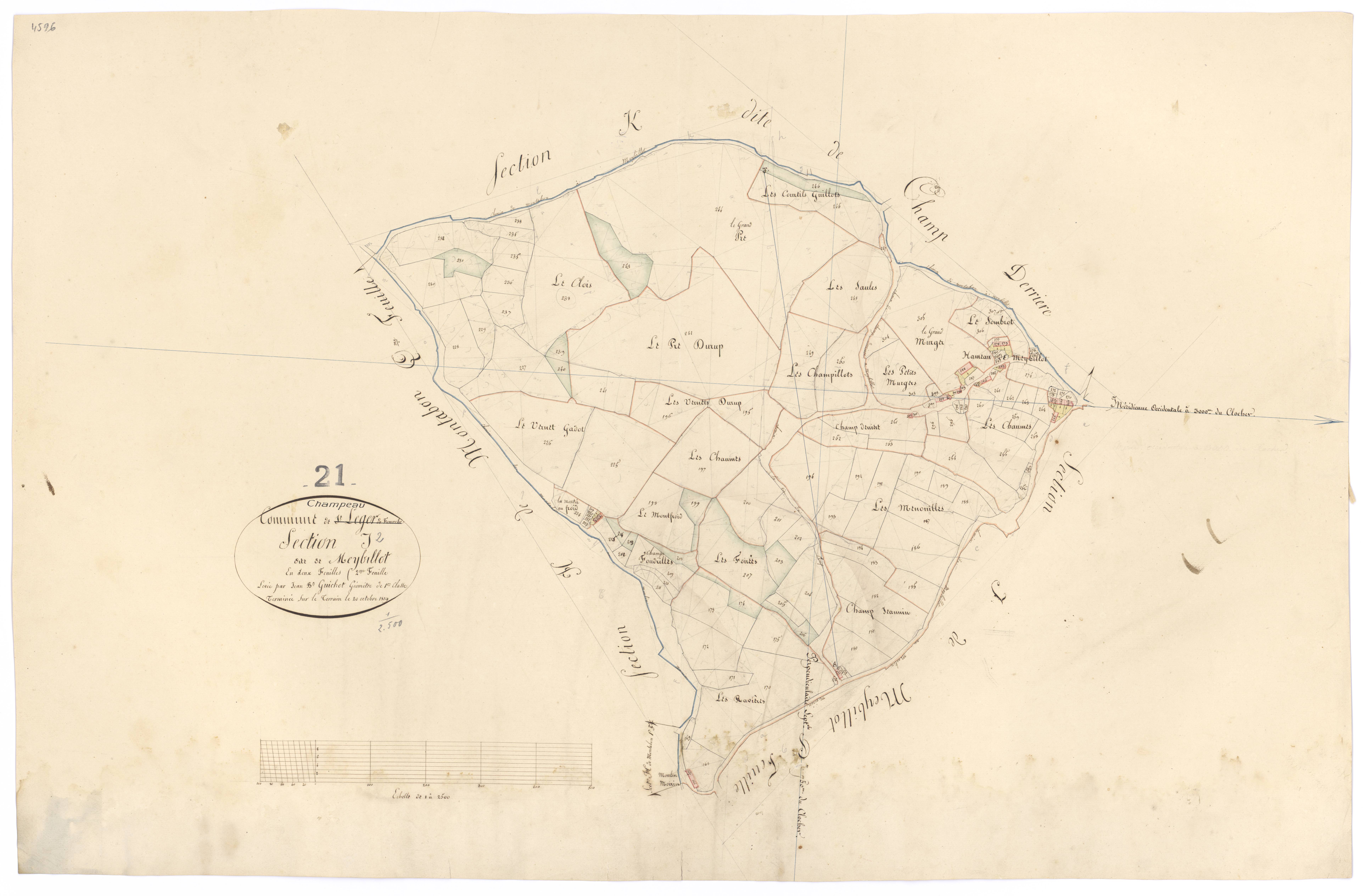 Champeau - Section I2 - 3 P PLAN 145/16