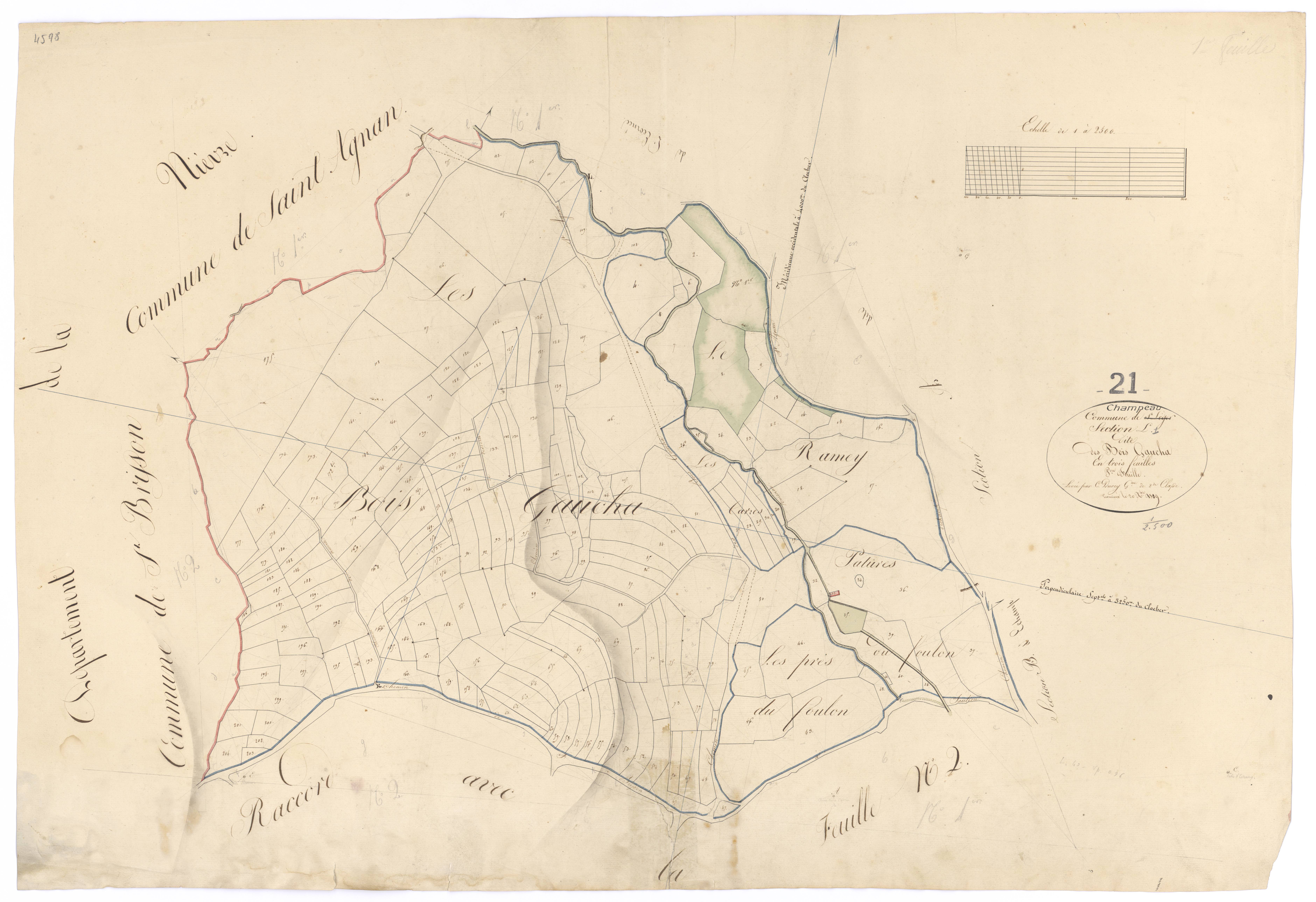 Champeau - Section L1 - 3 P PLAN 145/18