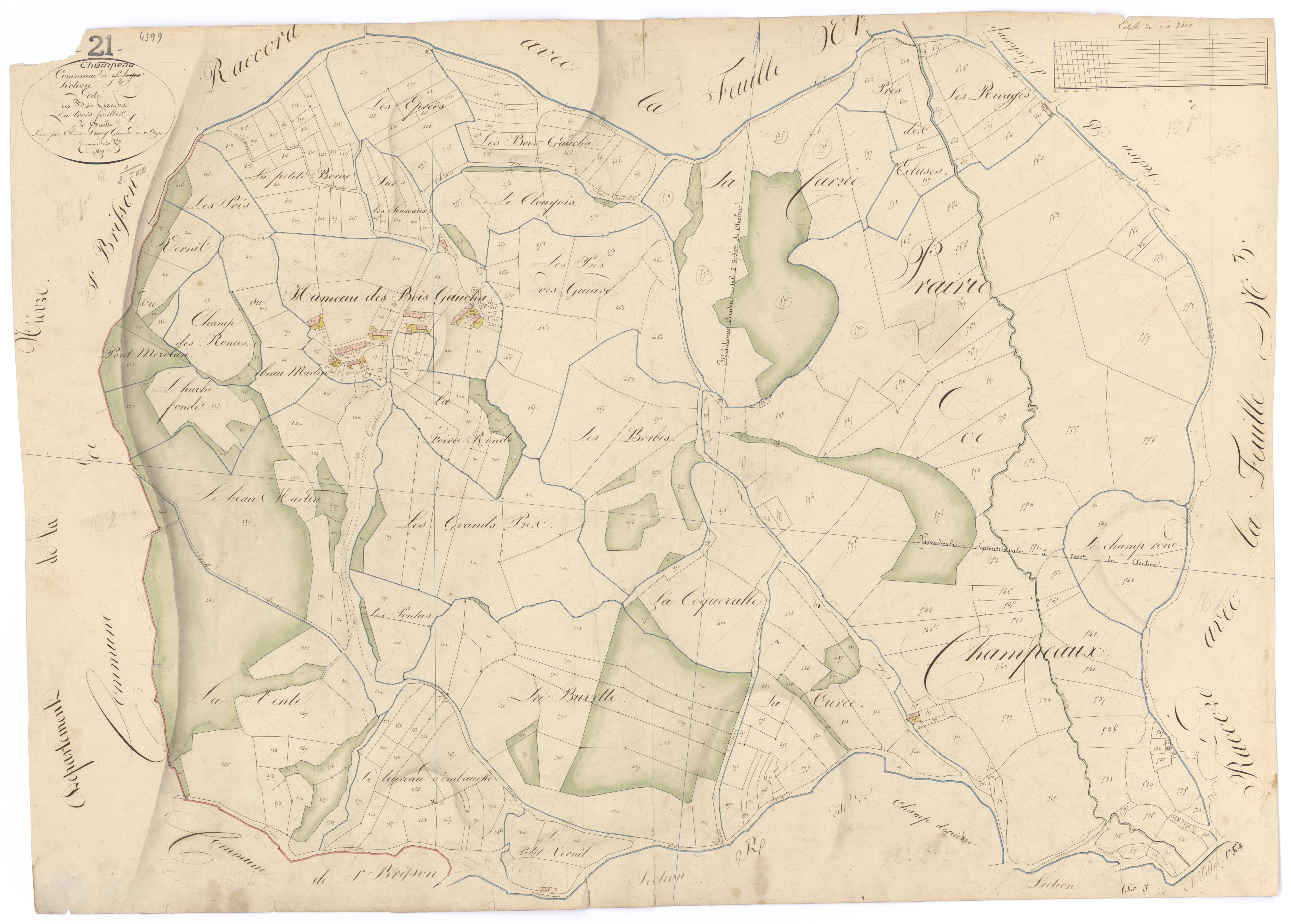 Champeau - Section L2 - 3 P PLAN 145/19