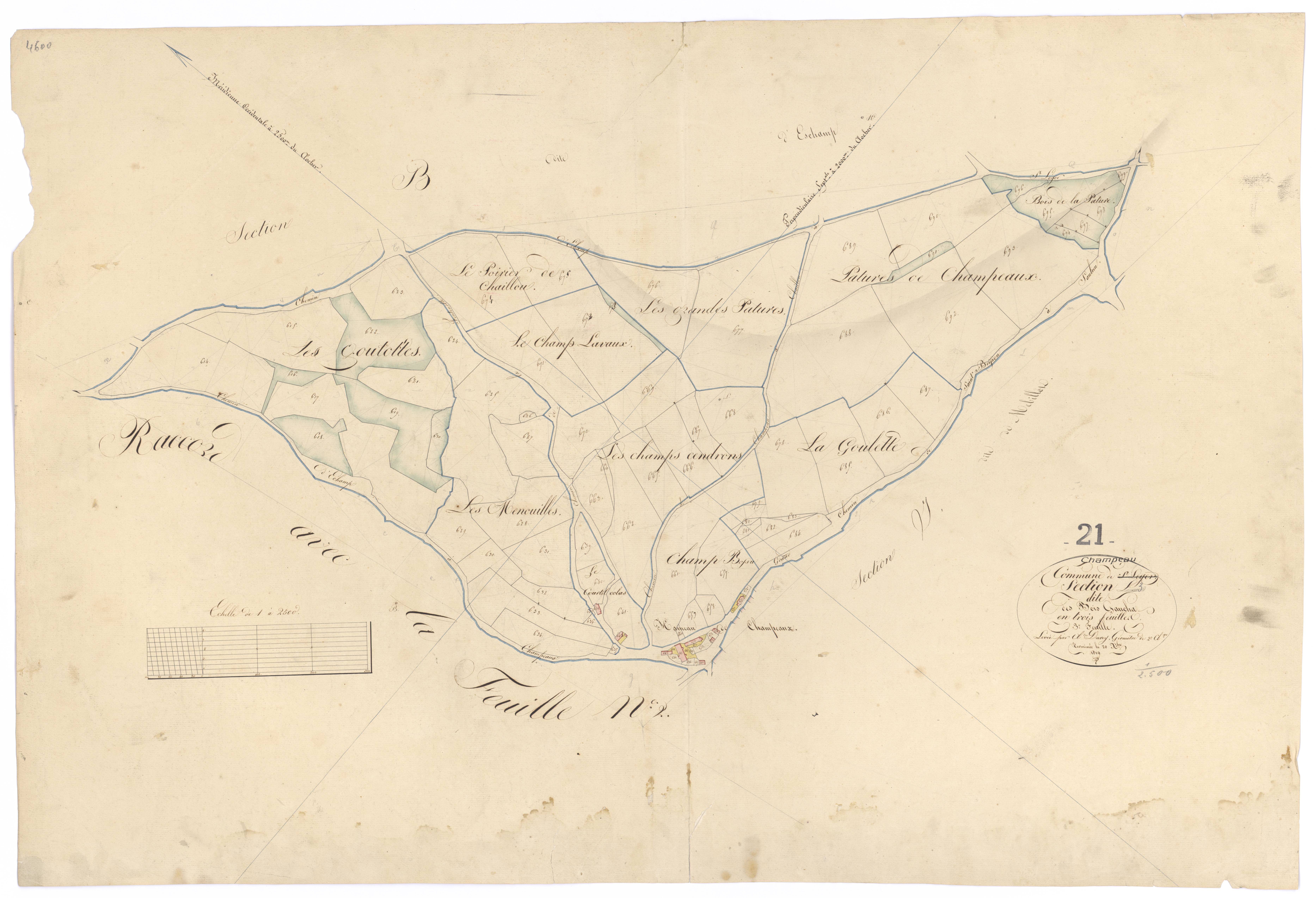 Champeau - Section L3 - 3 P PLAN 145/20