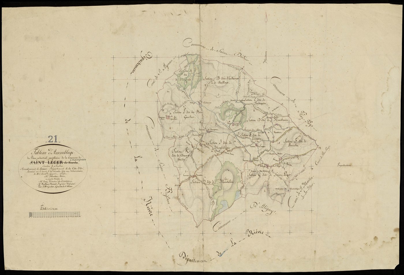 Champeau - Tableau d'assemblage - 3 P PLAN 145/21