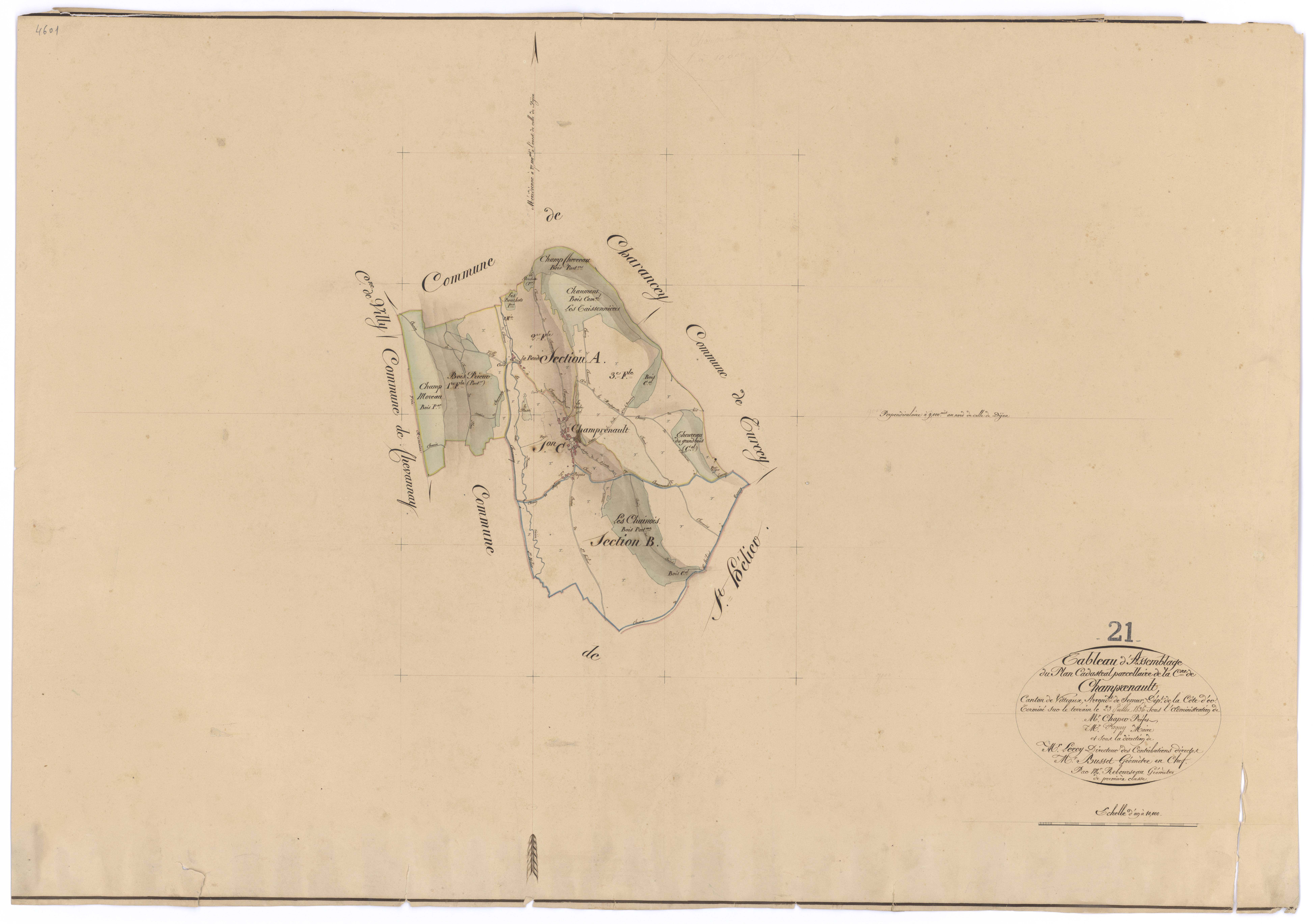Champrenault - Tableau d'assemblage - 3 P PLAN 147/1