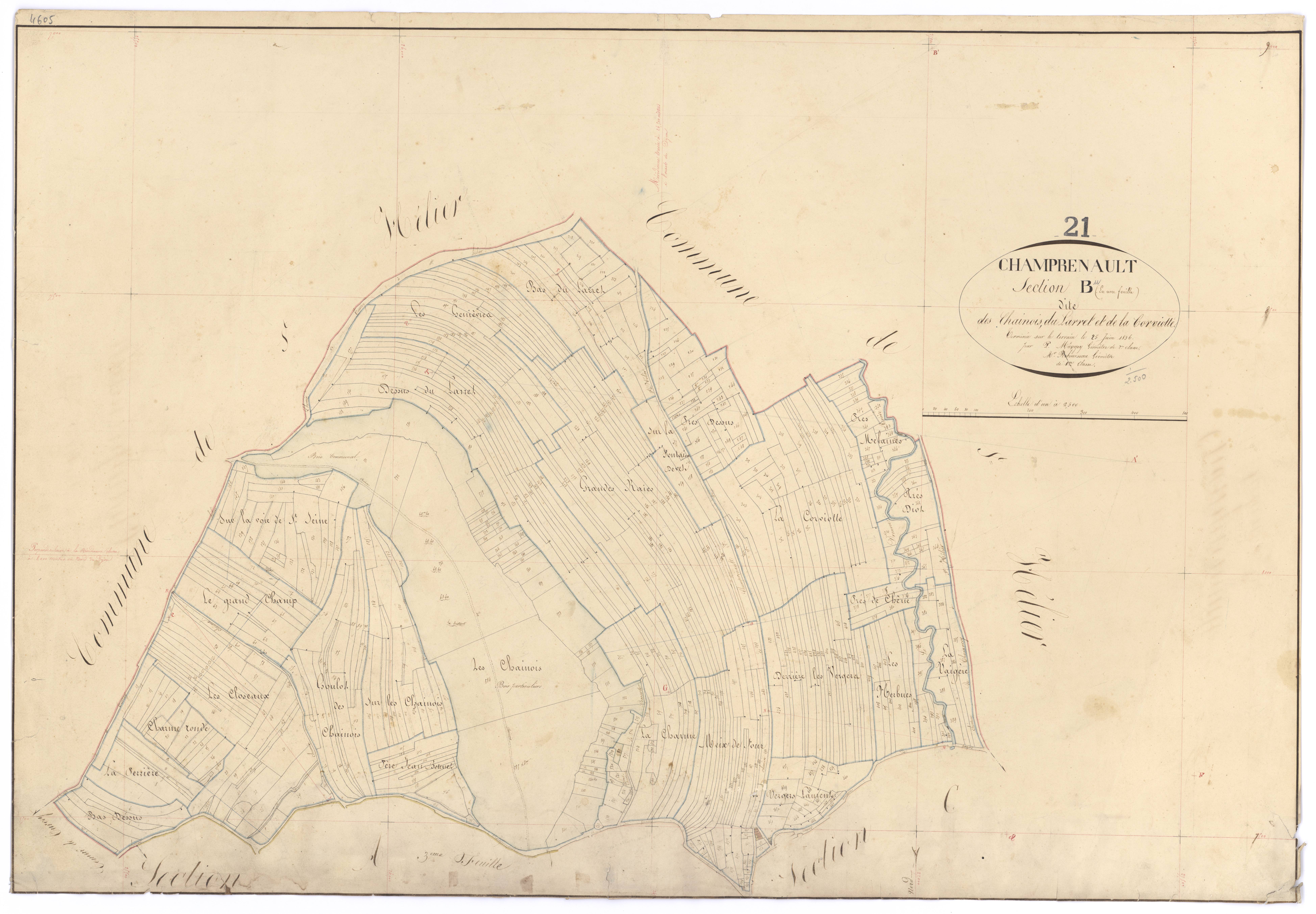 Champrenault - Section B - 3 P PLAN 147/5