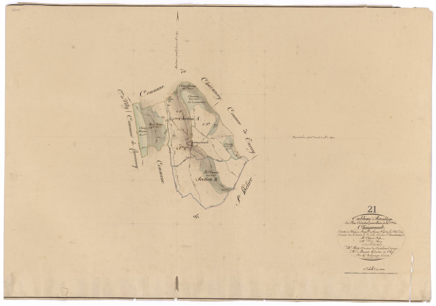 Champrenault - Tableau d'assemblage - 3 P PLAN 147/1