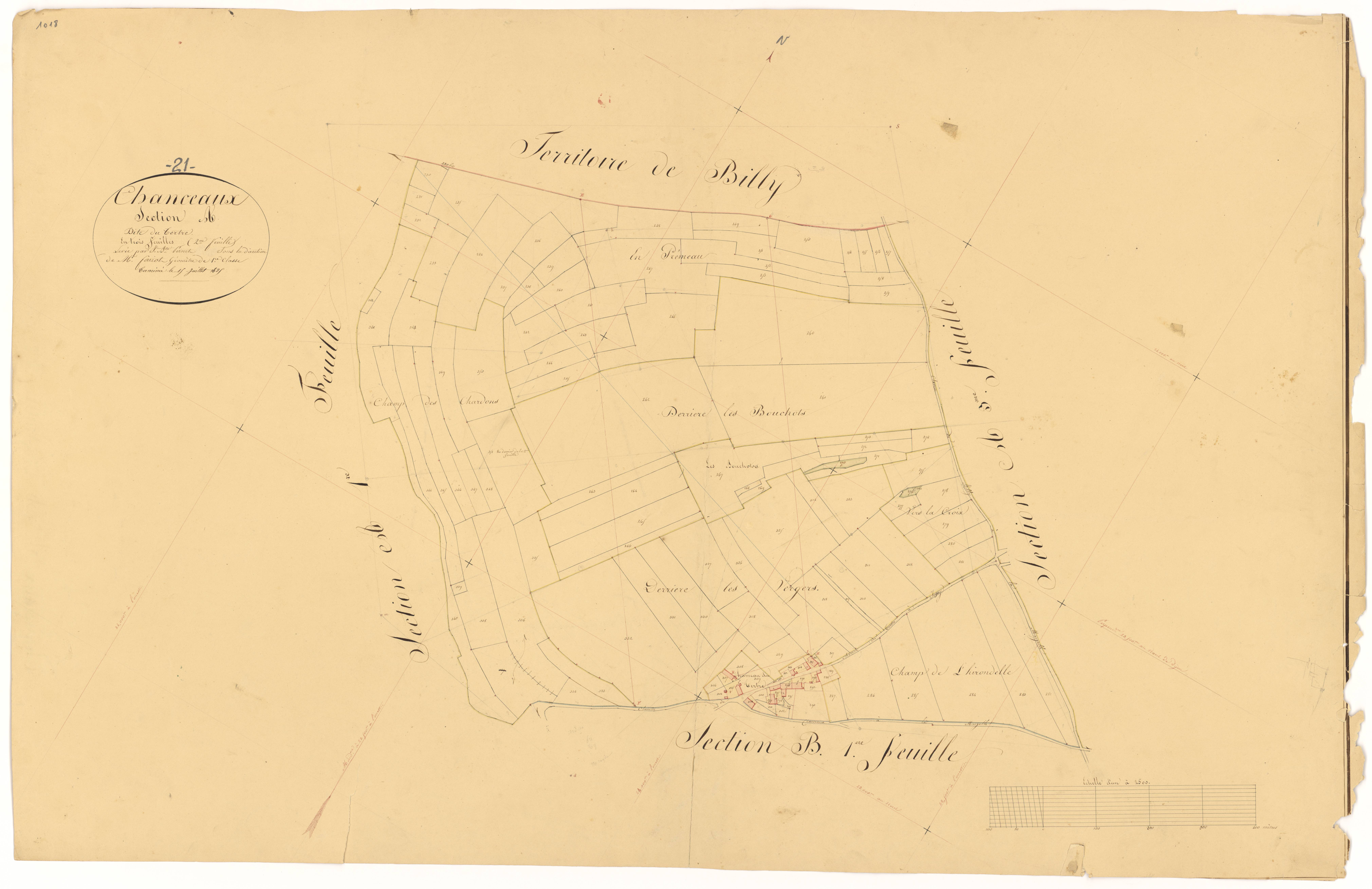 Chanceaux - Section A2 - 3 P PLAN 148/3