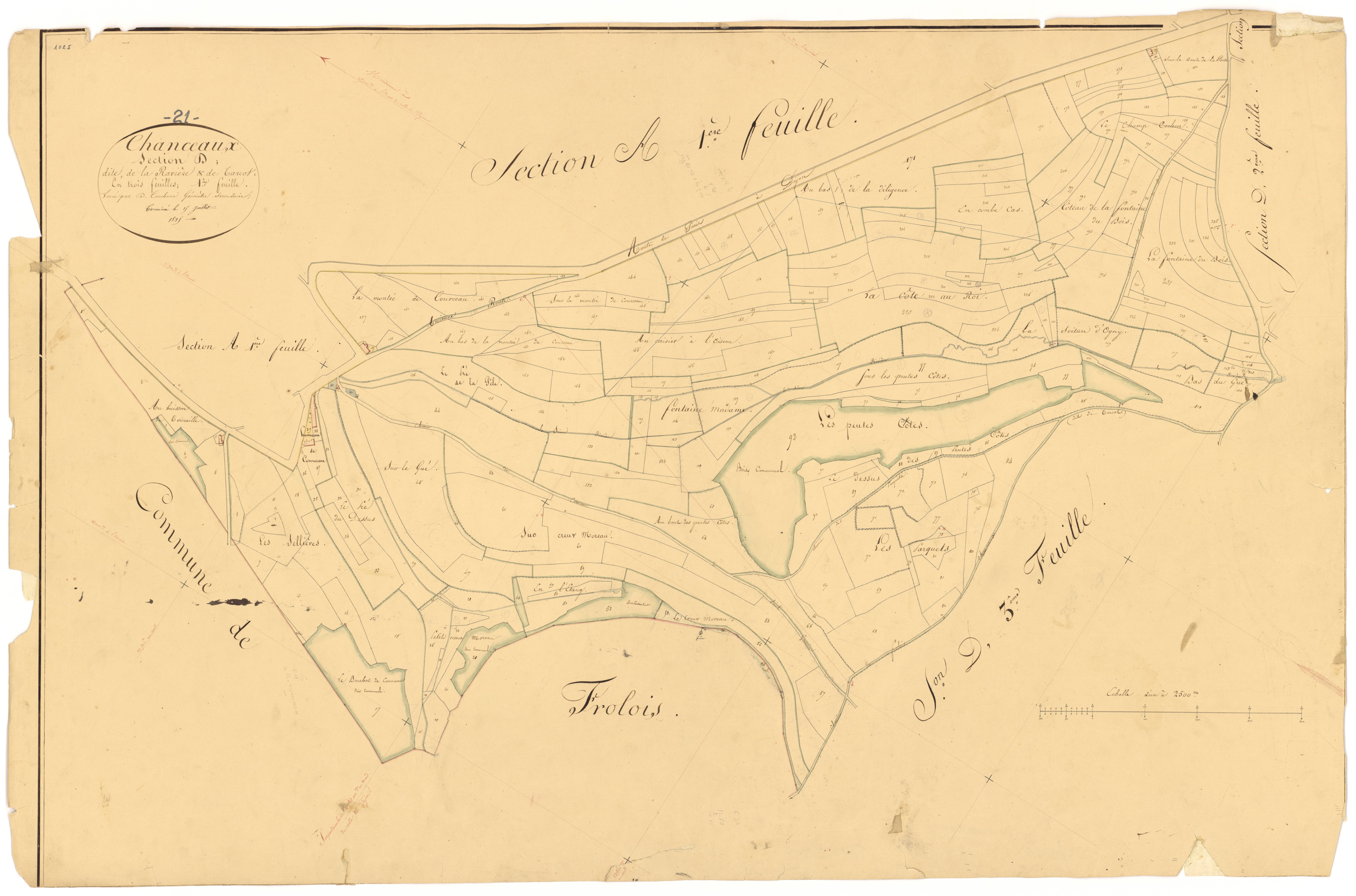 Chanceaux - Section D1 - 3 P PLAN 148/10