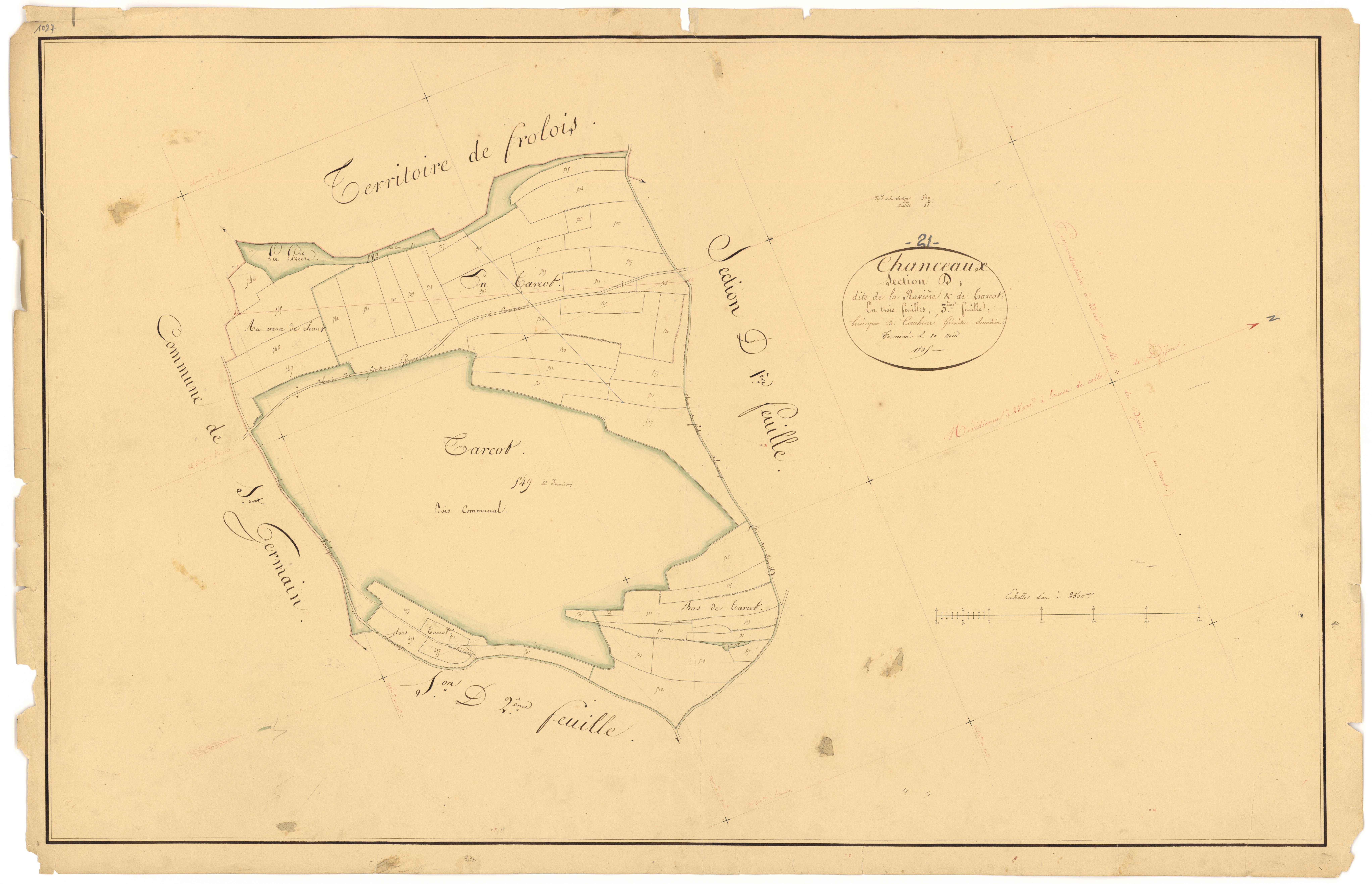 Chanceaux - Section D3 - 3 P PLAN 148/12