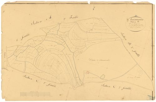 Chanceaux - Section B1 - 3 P PLAN 148/5