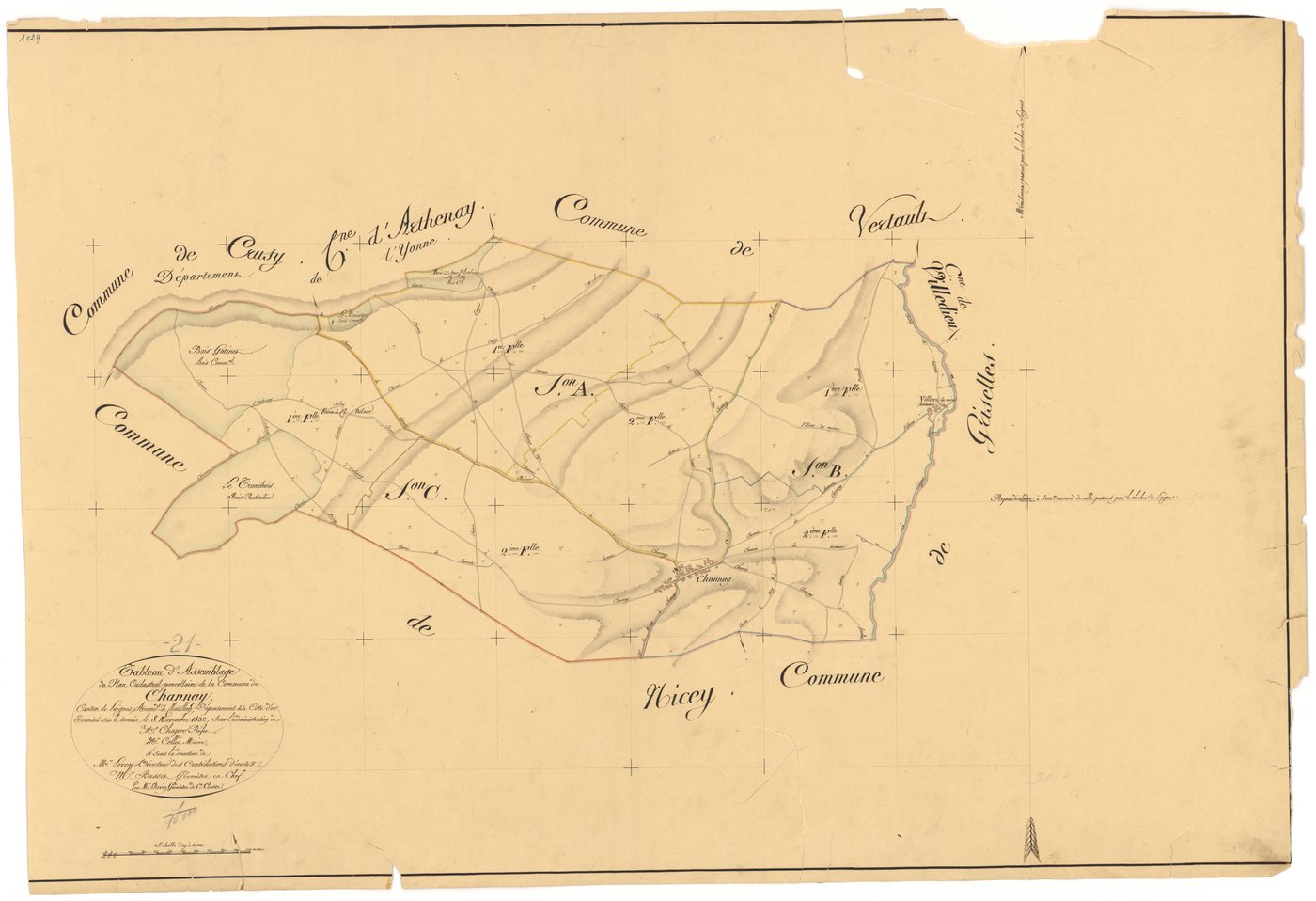 Channay - Tableau d'assemblage - 3 P PLAN 149/1