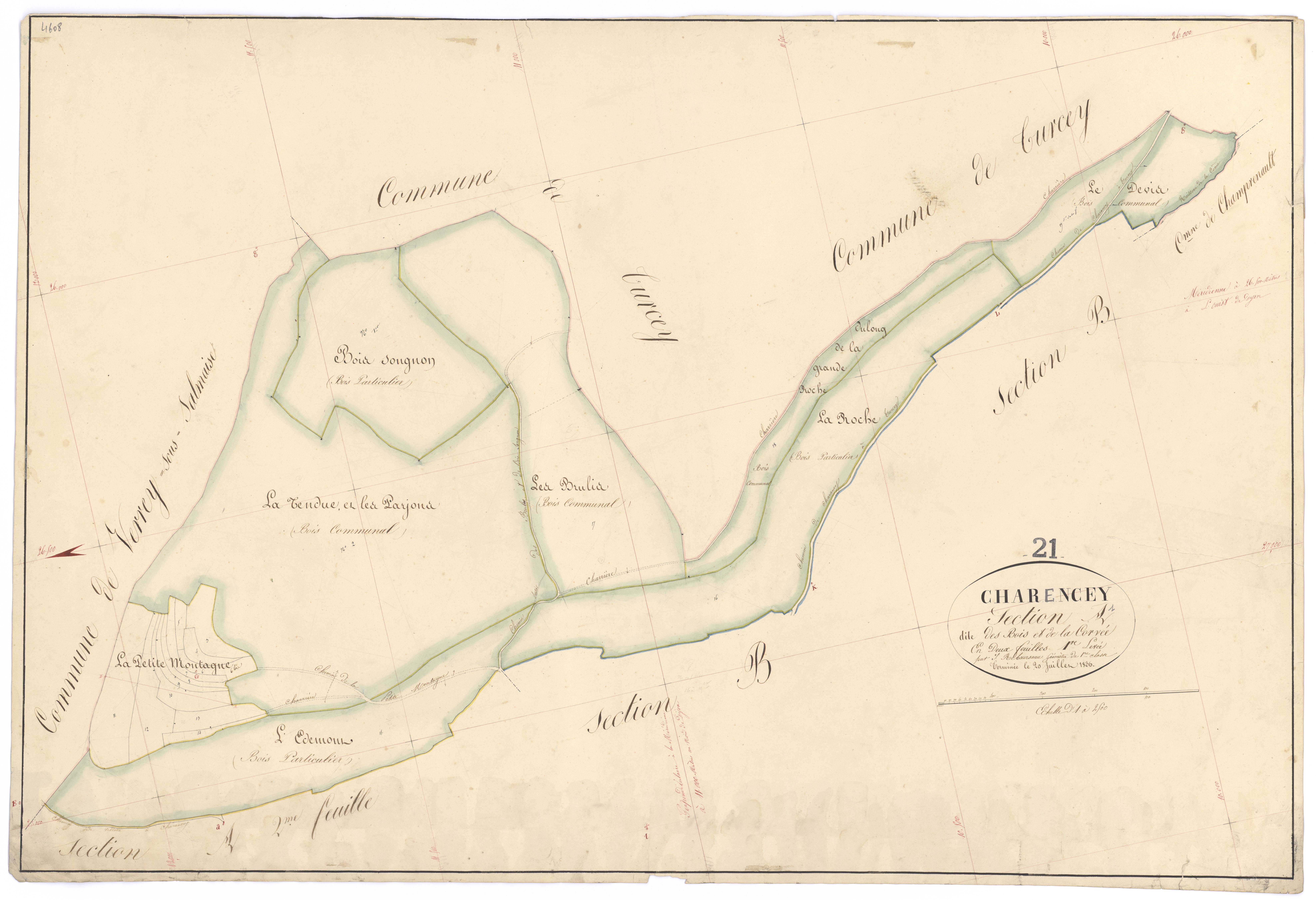 Charencey - Section A1 - 3 P PLAN 150/2