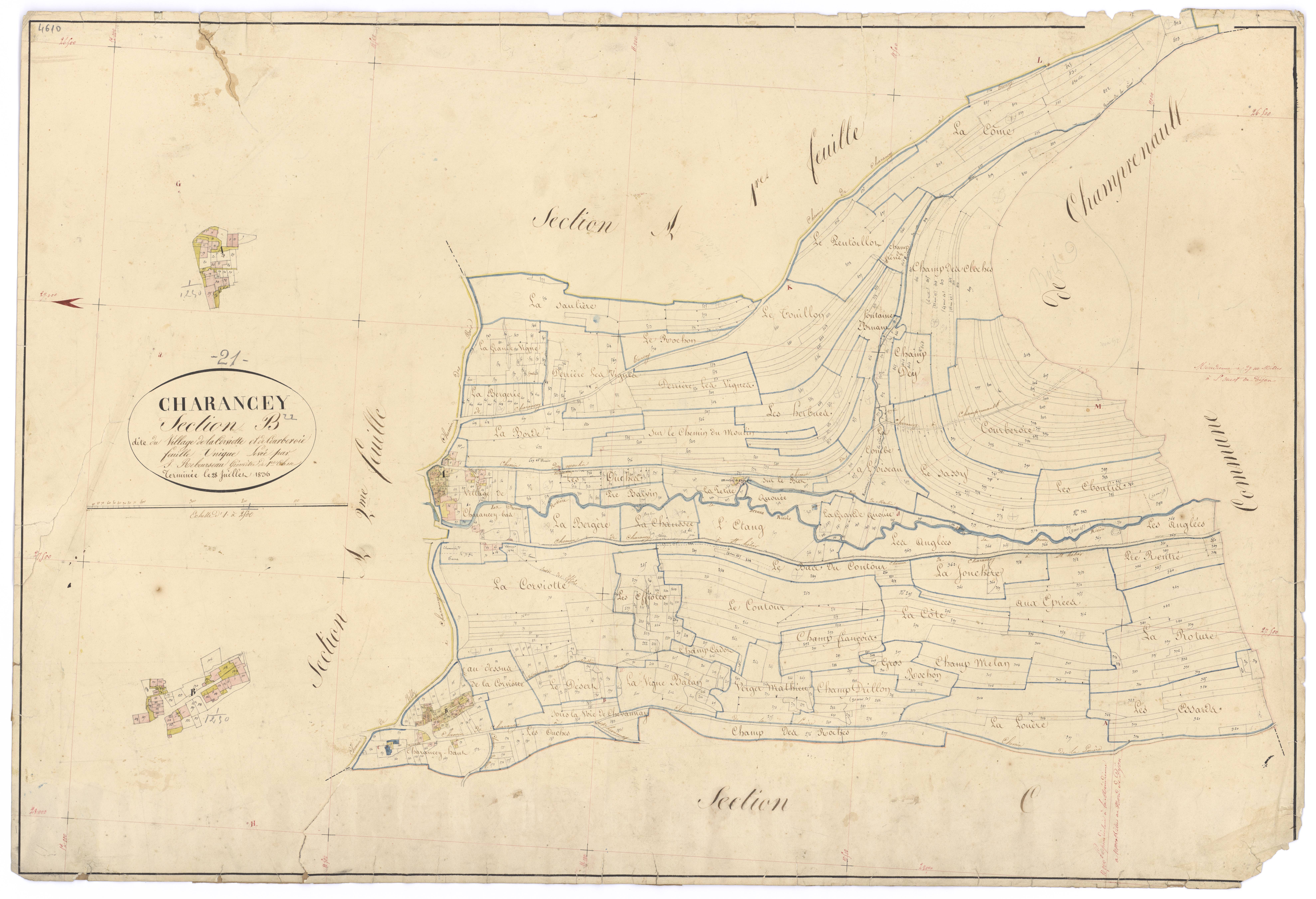Charencey - Section B - 3 P PLAN 150/4