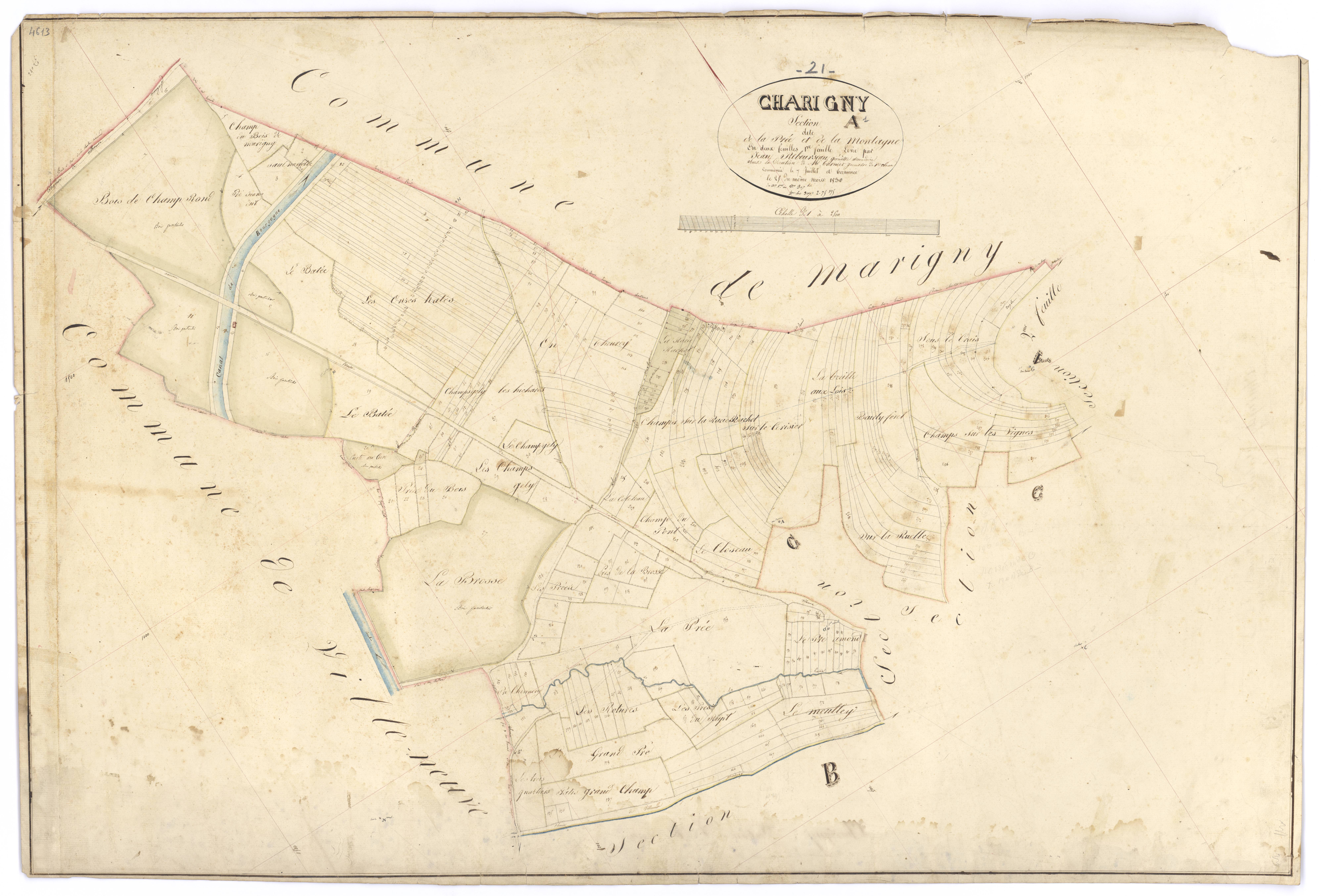 Charigny - Section A1 - 3 P PLAN 151/2
