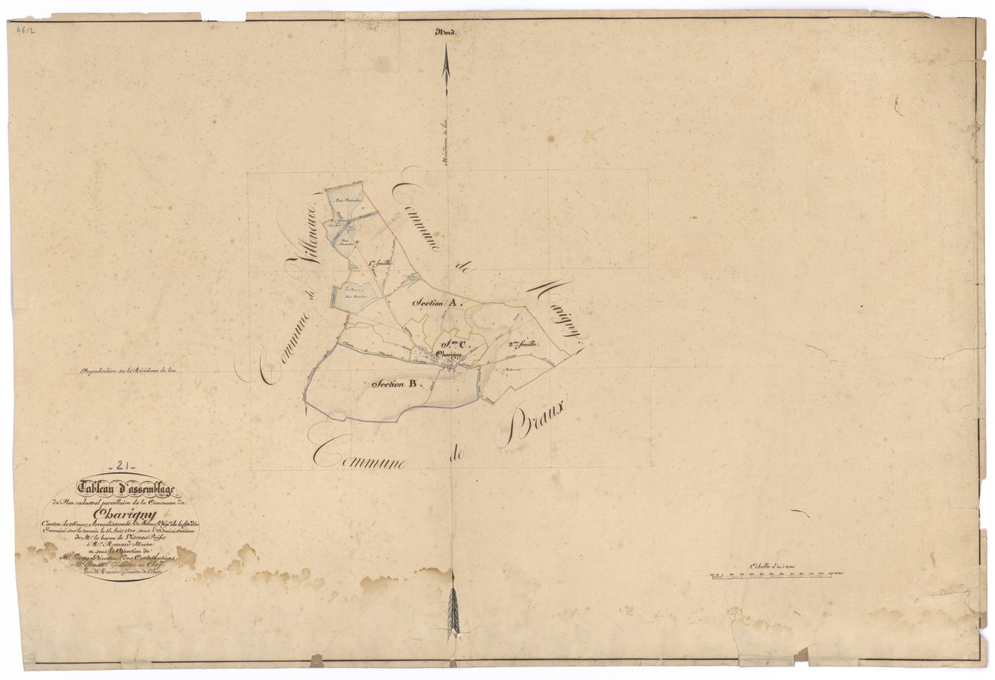 Charigny - Tableau d'assemblage - 3 P PLAN 151/1