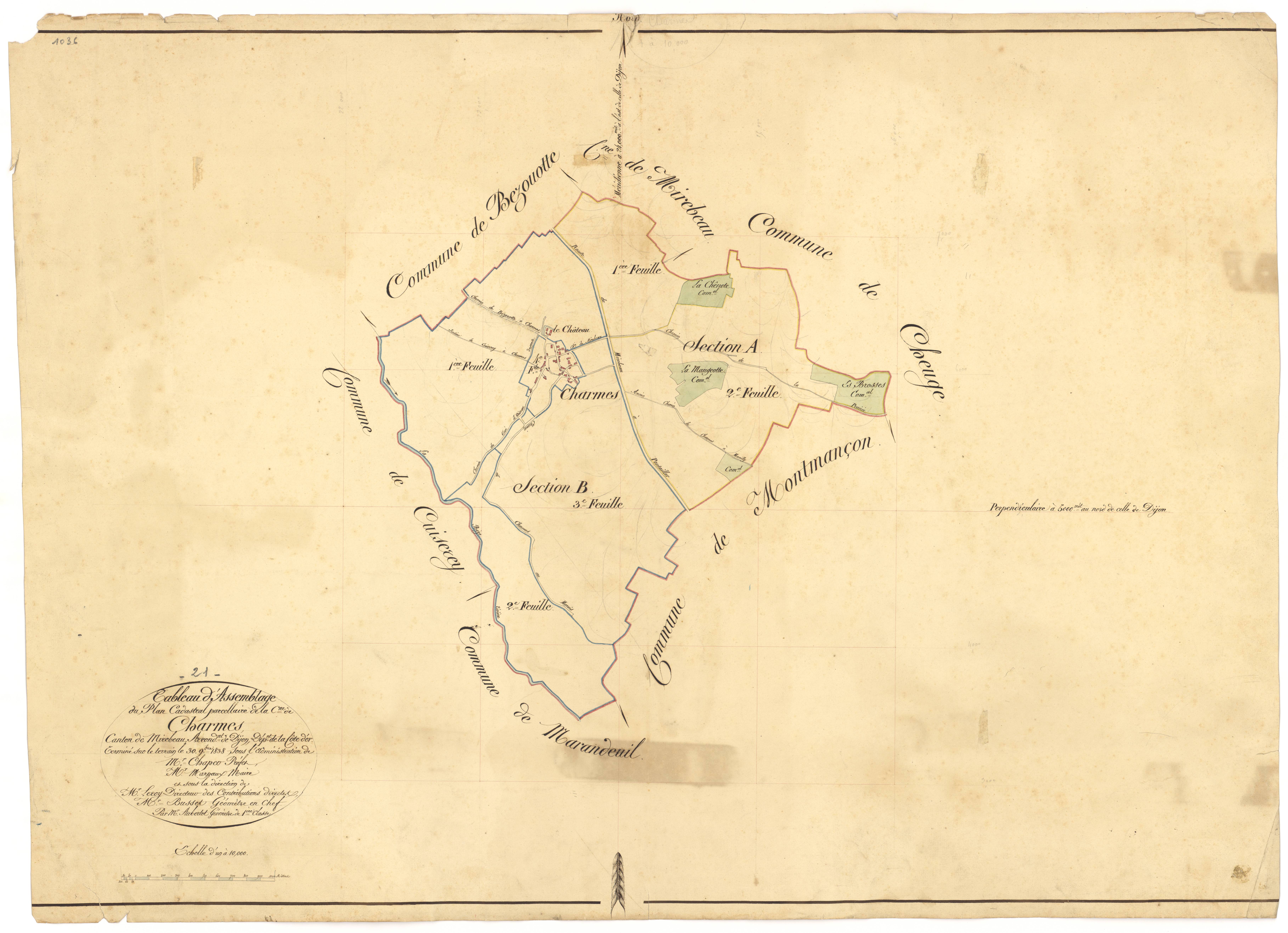 Charmes - Tableau d'assemblage - 3 P PLAN 152/1