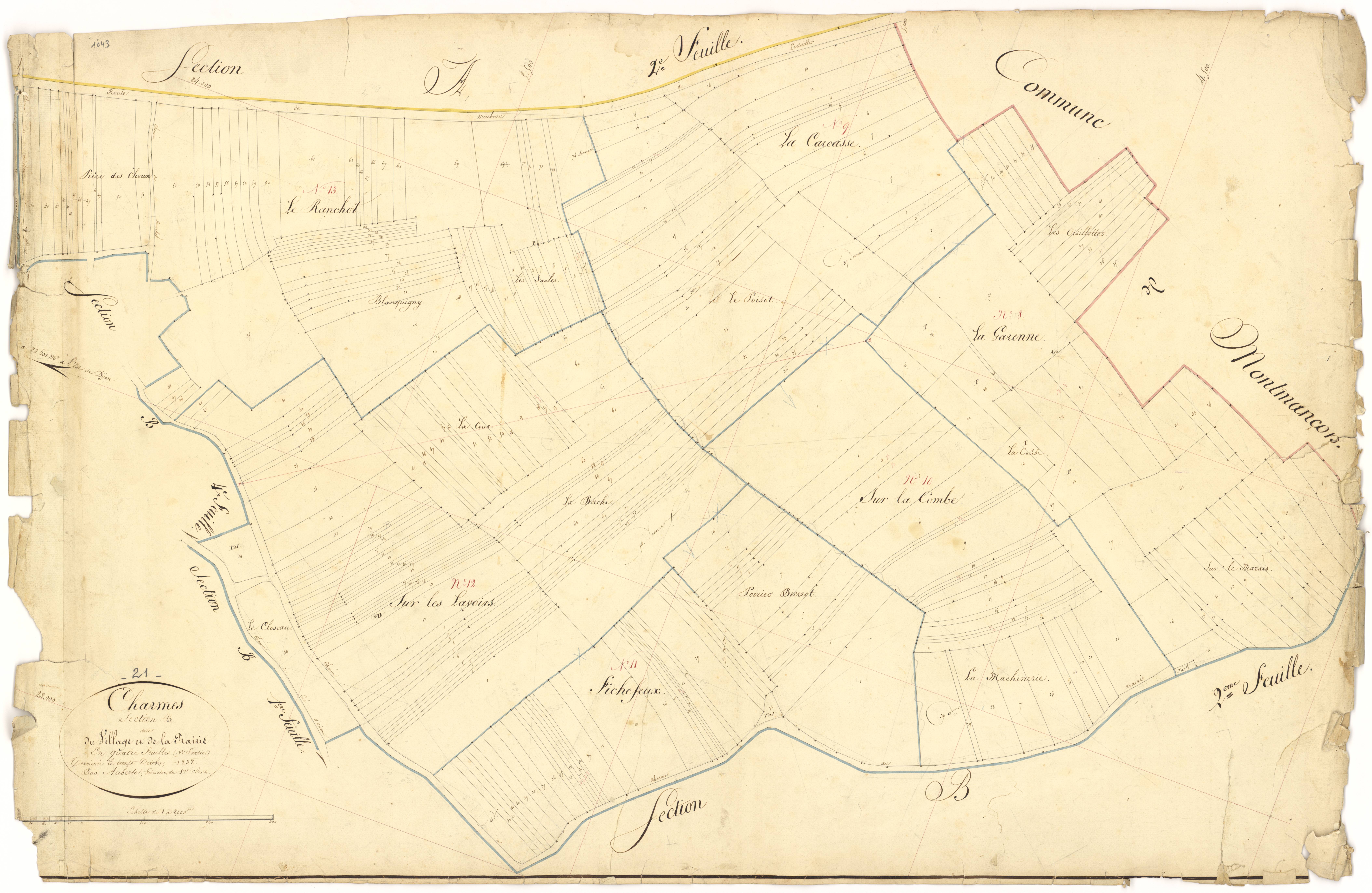 Charmes - Section B3 - 3 P PLAN 152/8