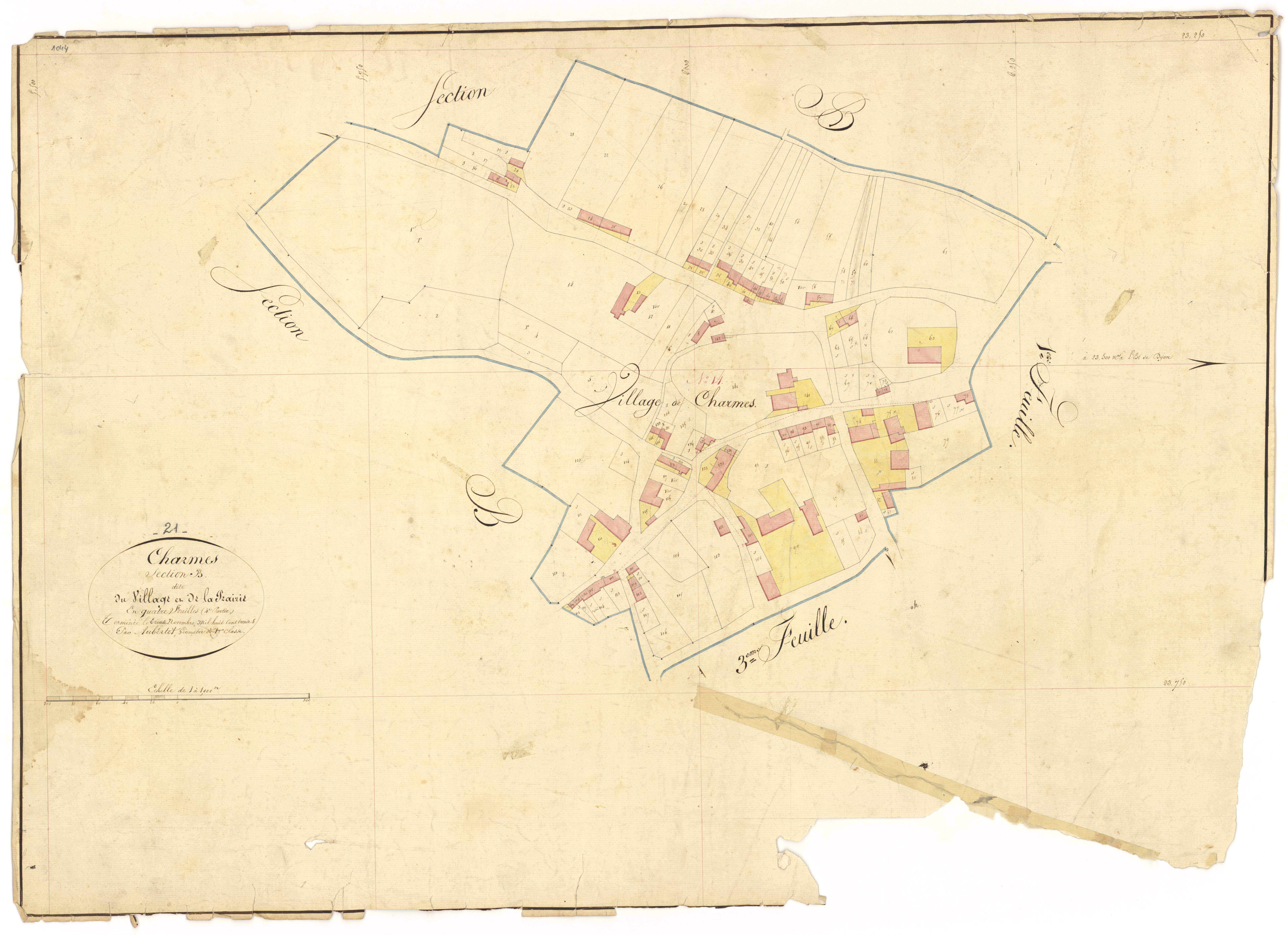 Charmes - Section B4 - 3 P PLAN 152/9