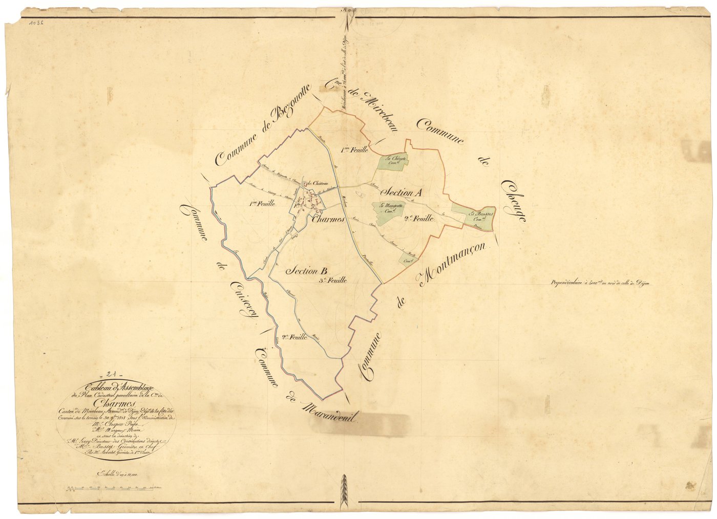 Charmes - Tableau d'assemblage - 3 P PLAN 152/1