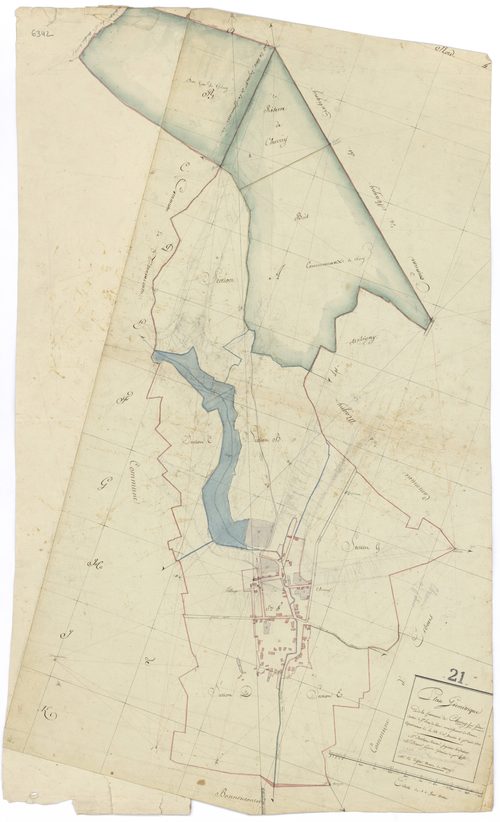 Charrey-sur-Saône - Tableau d'assemblage - 3 P PLAN 154/1