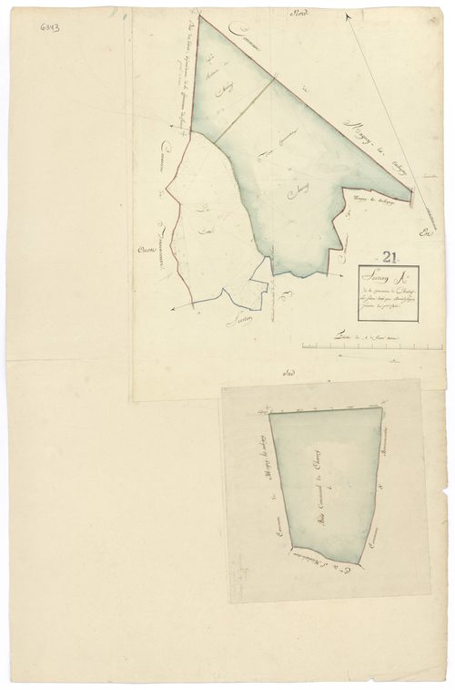 Charrey-sur-Saône - Section A - 3 P PLAN 154/2