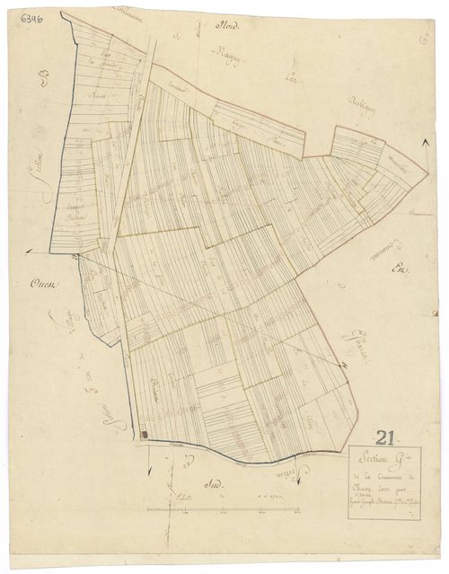 Charrey-sur-Saône - Section G - 3 P PLAN 154/5