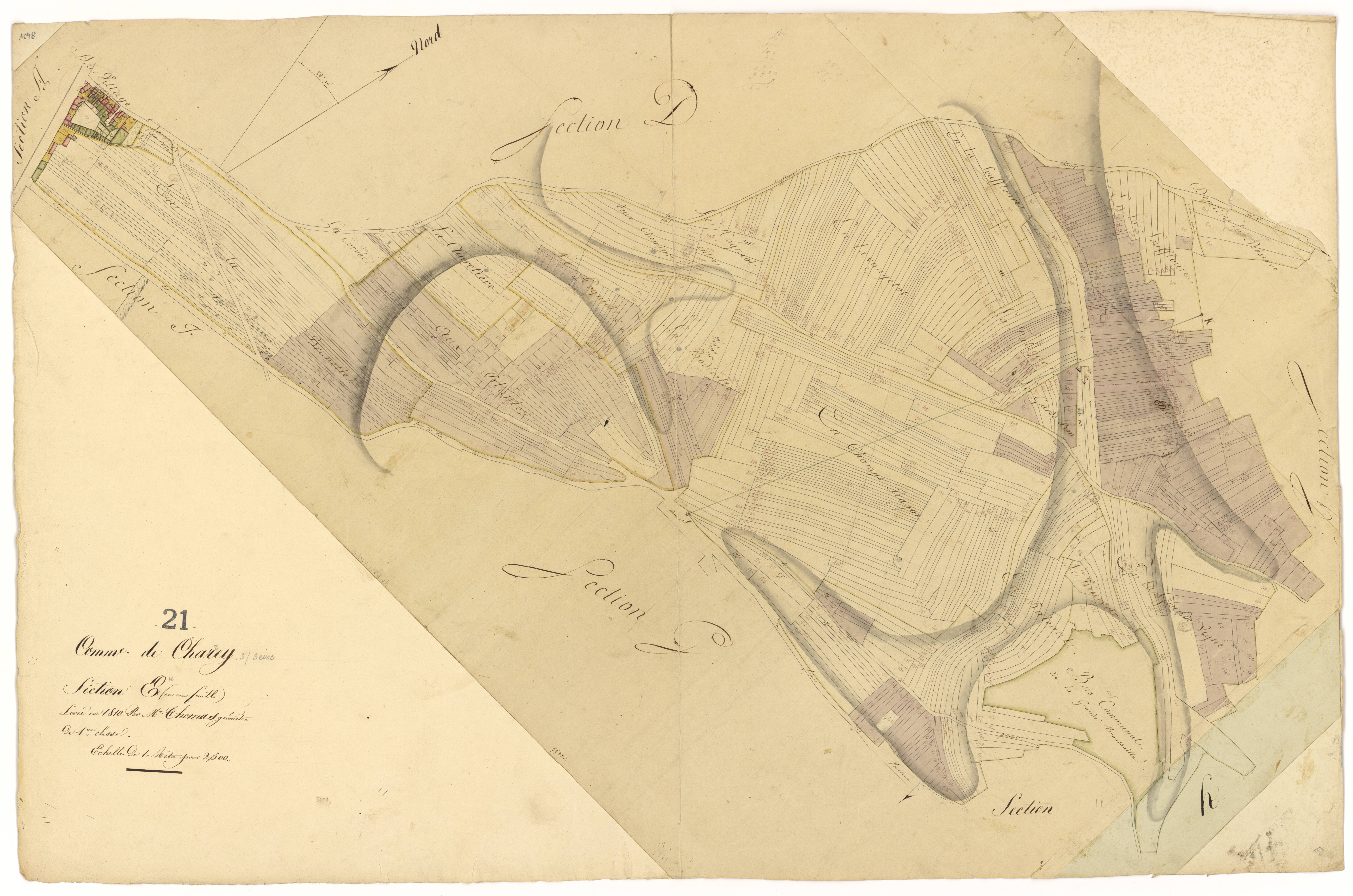 Charrey-sur-Seine - Section E - 3 P PLAN 155/4