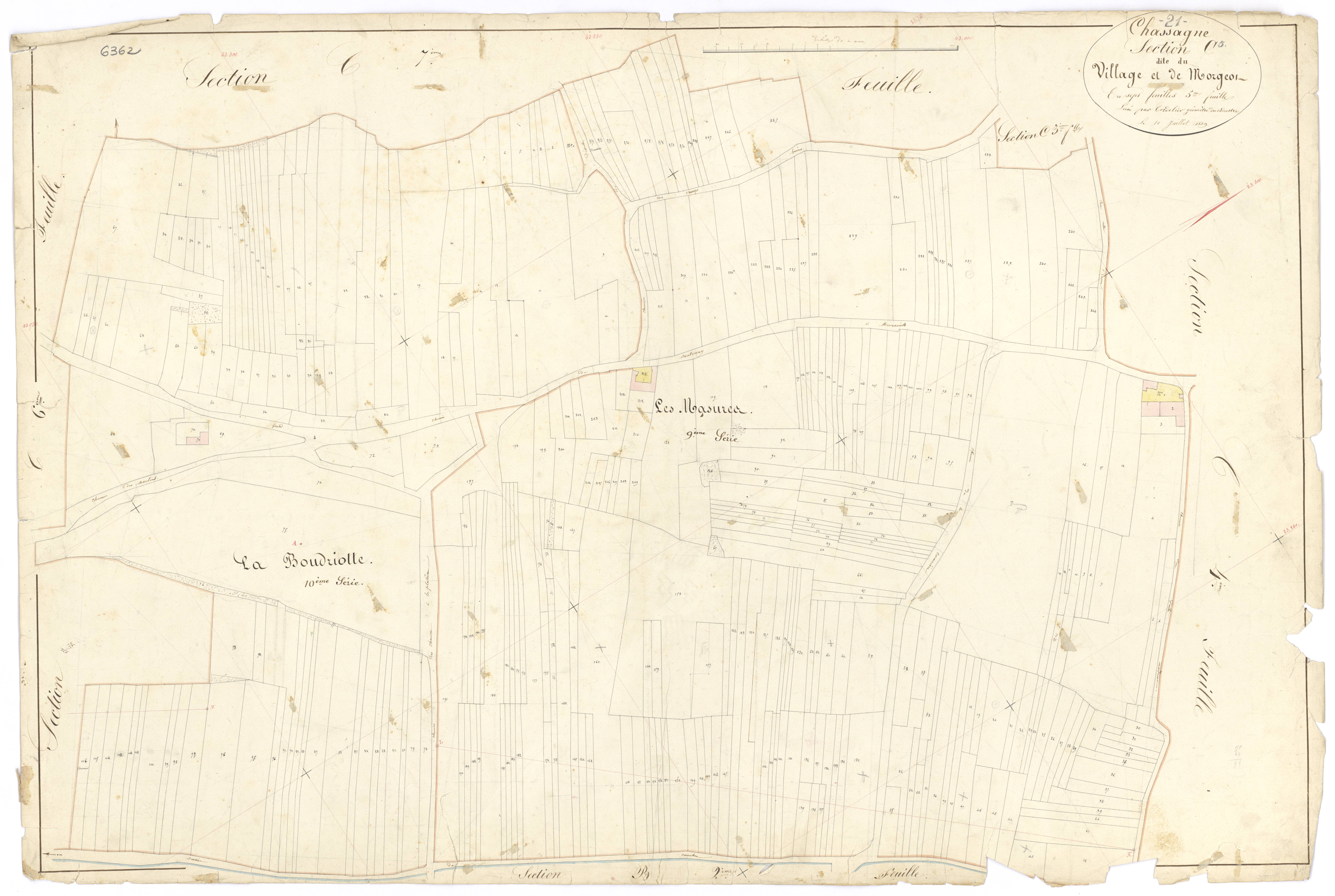 Chassagne-Montrachet - Section C5 - 3 P PLAN 156/16