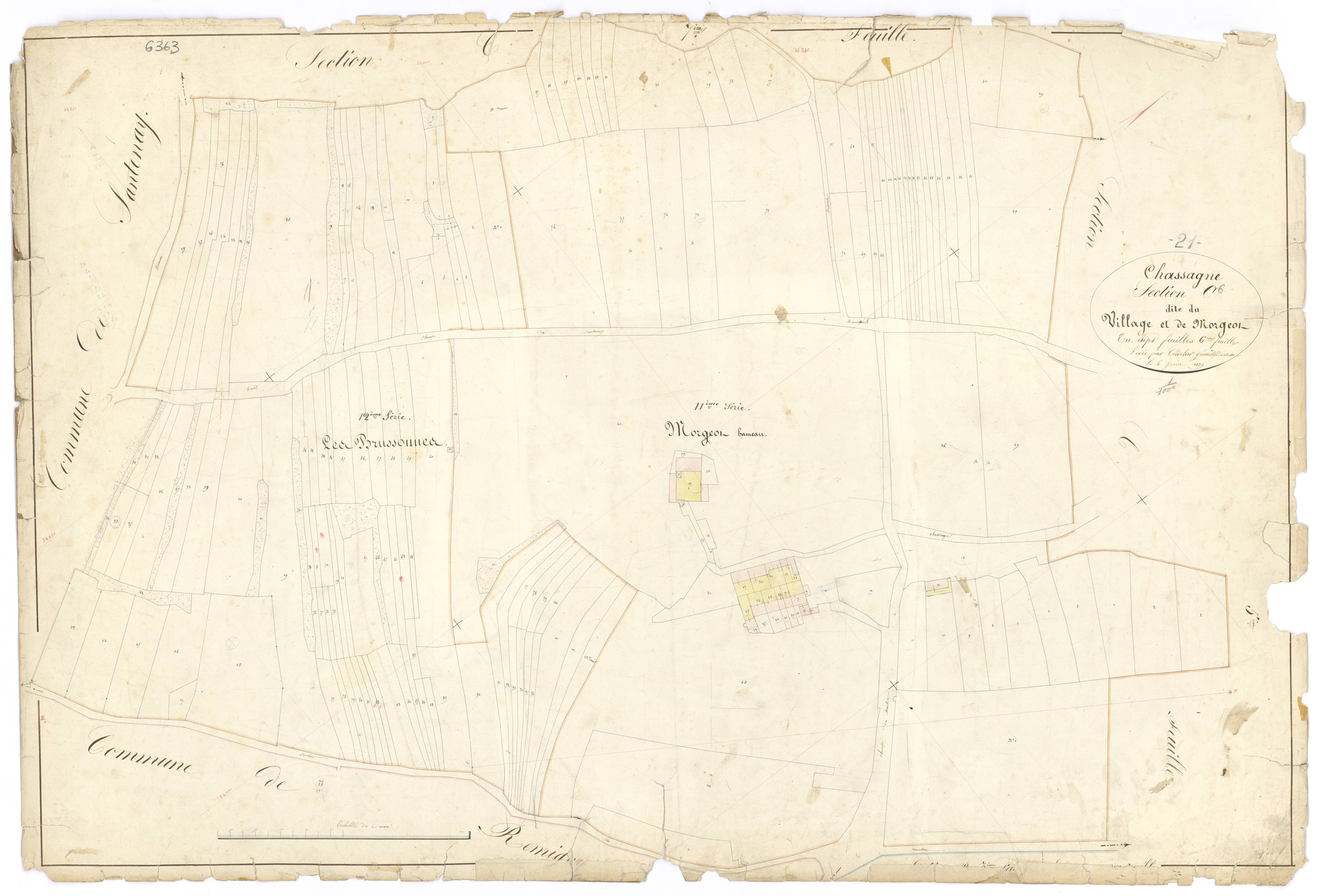 Chassagne-Montrachet - Section C6 - 3 P PLAN 156/17