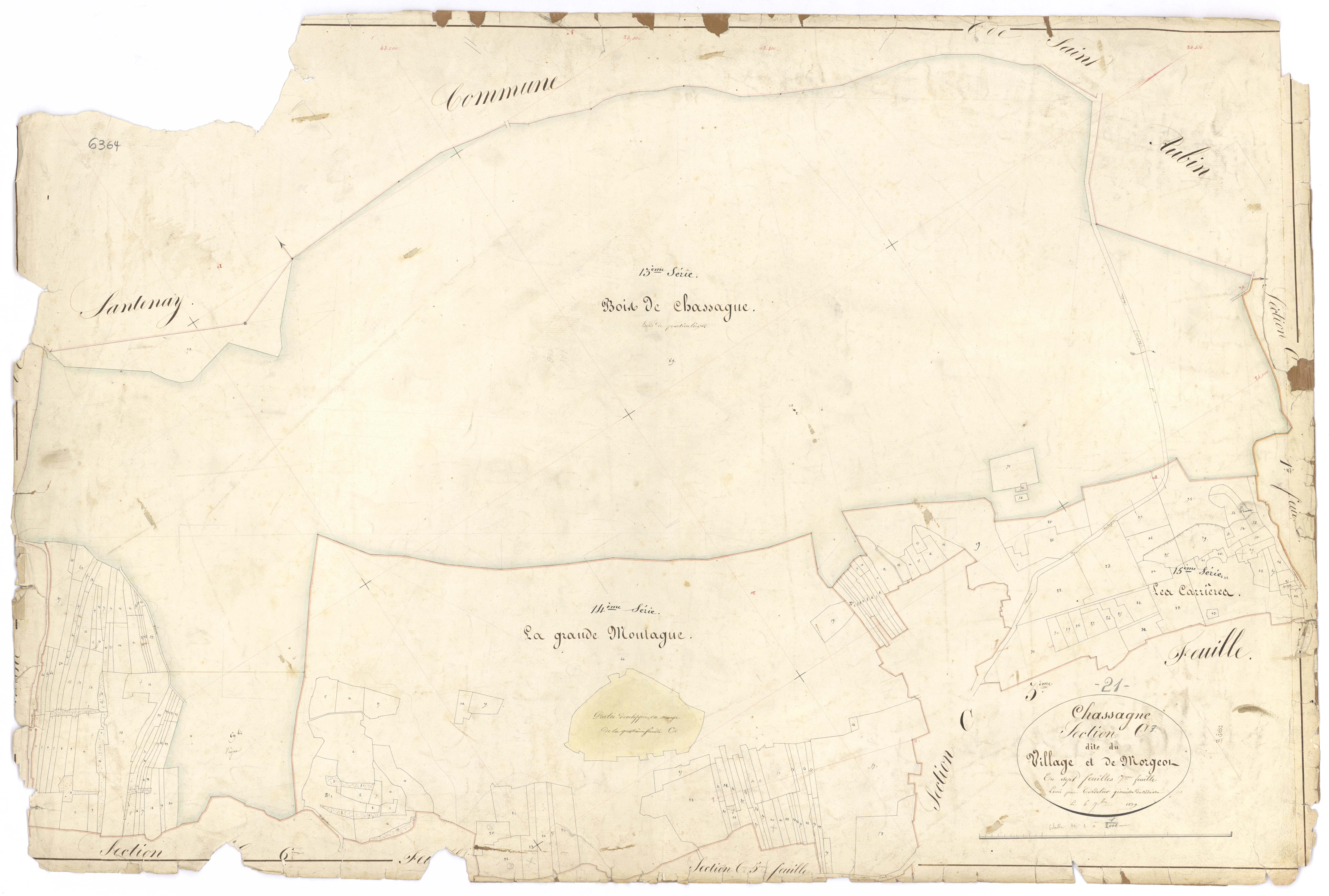 Chassagne-Montrachet - Section C7 - 3 P PLAN 156/18