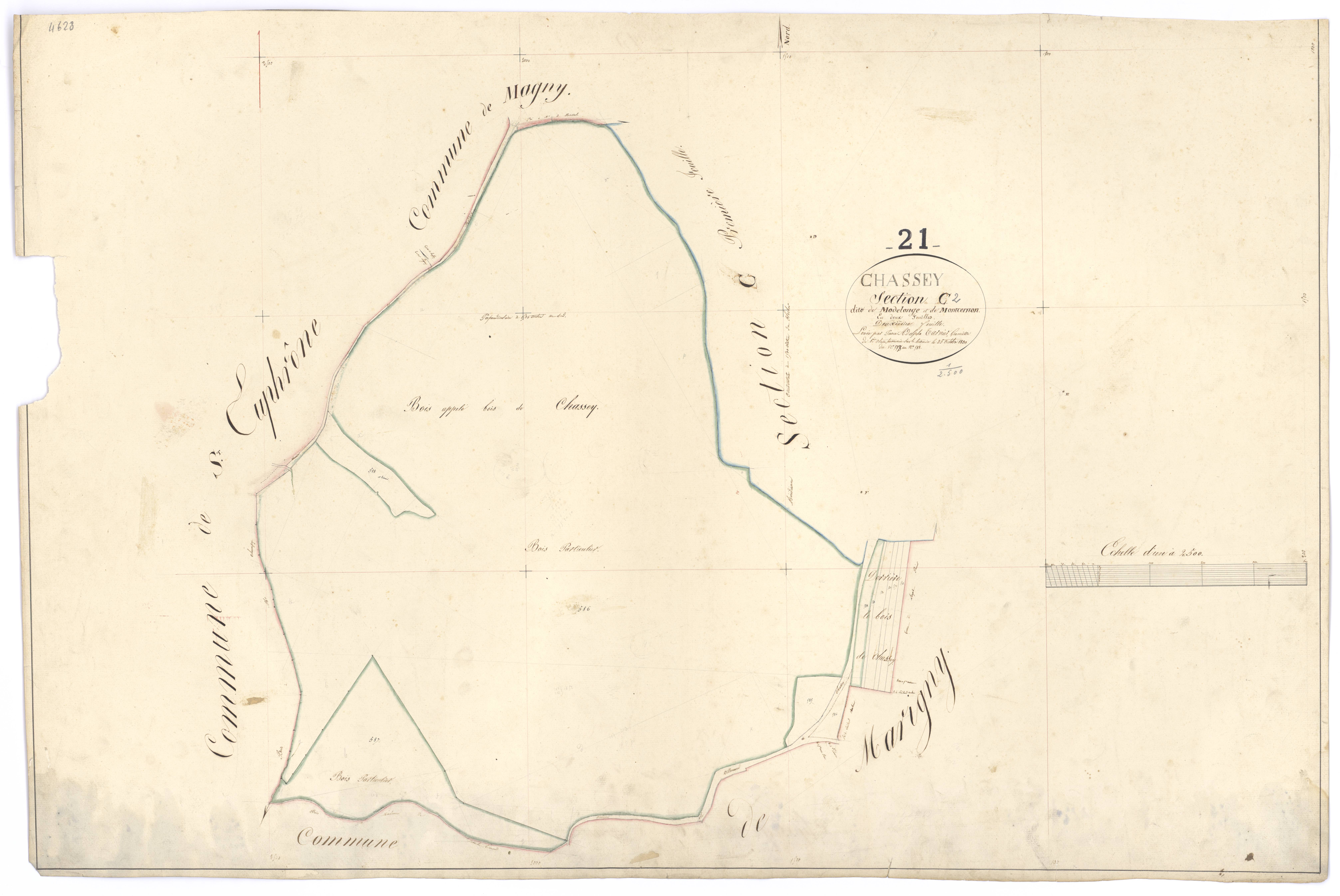 Chassey - Section C2 - 3 P PLAN 157/6