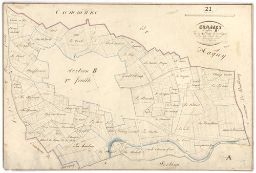 Chassey - Section B1 - 3 P PLAN 157/3