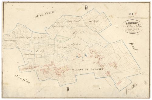Chassey - Section B2 - 3 P PLAN 157/4