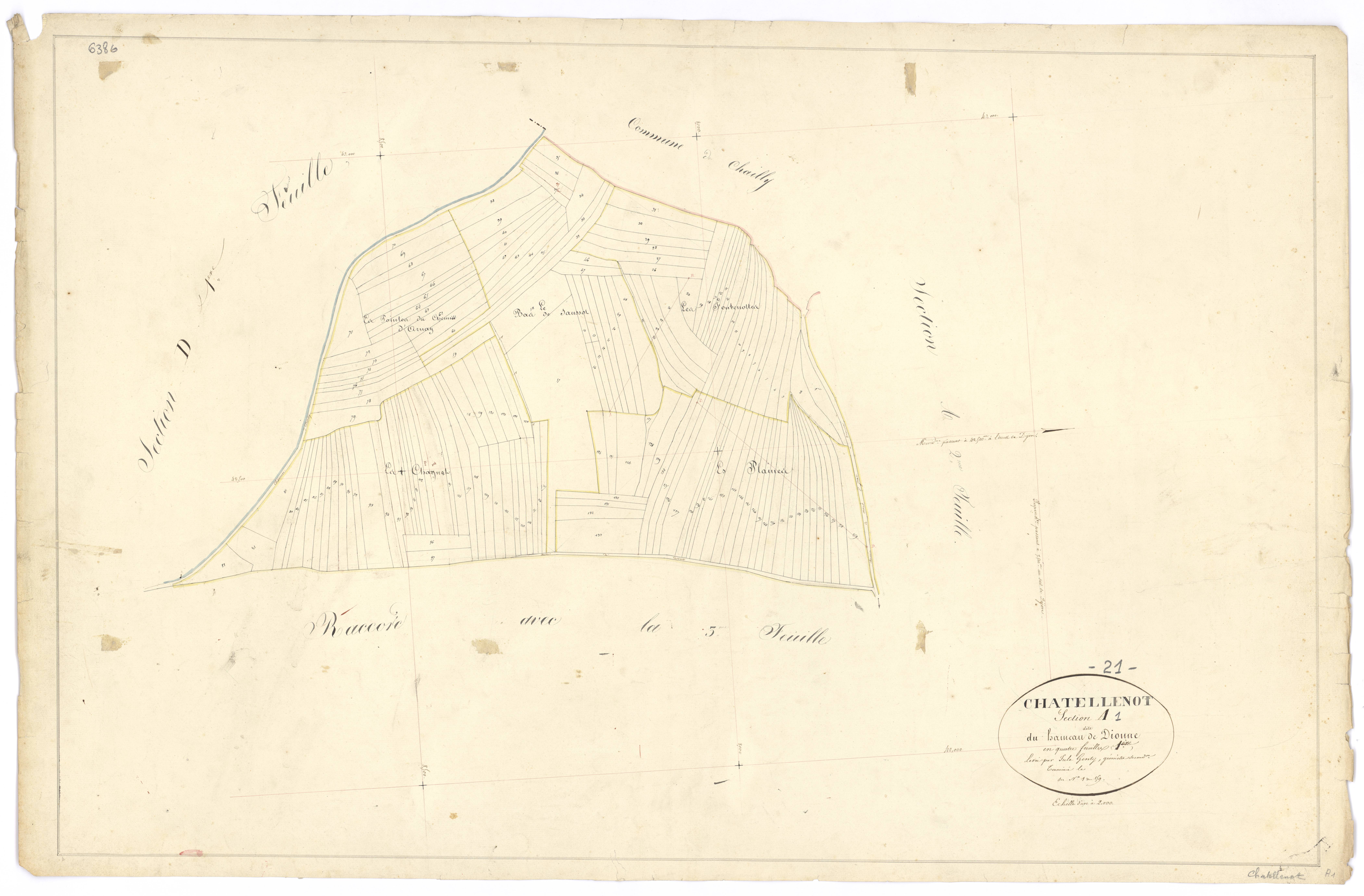 Châtellenot - Section A1 - 3 P PLAN 160/2