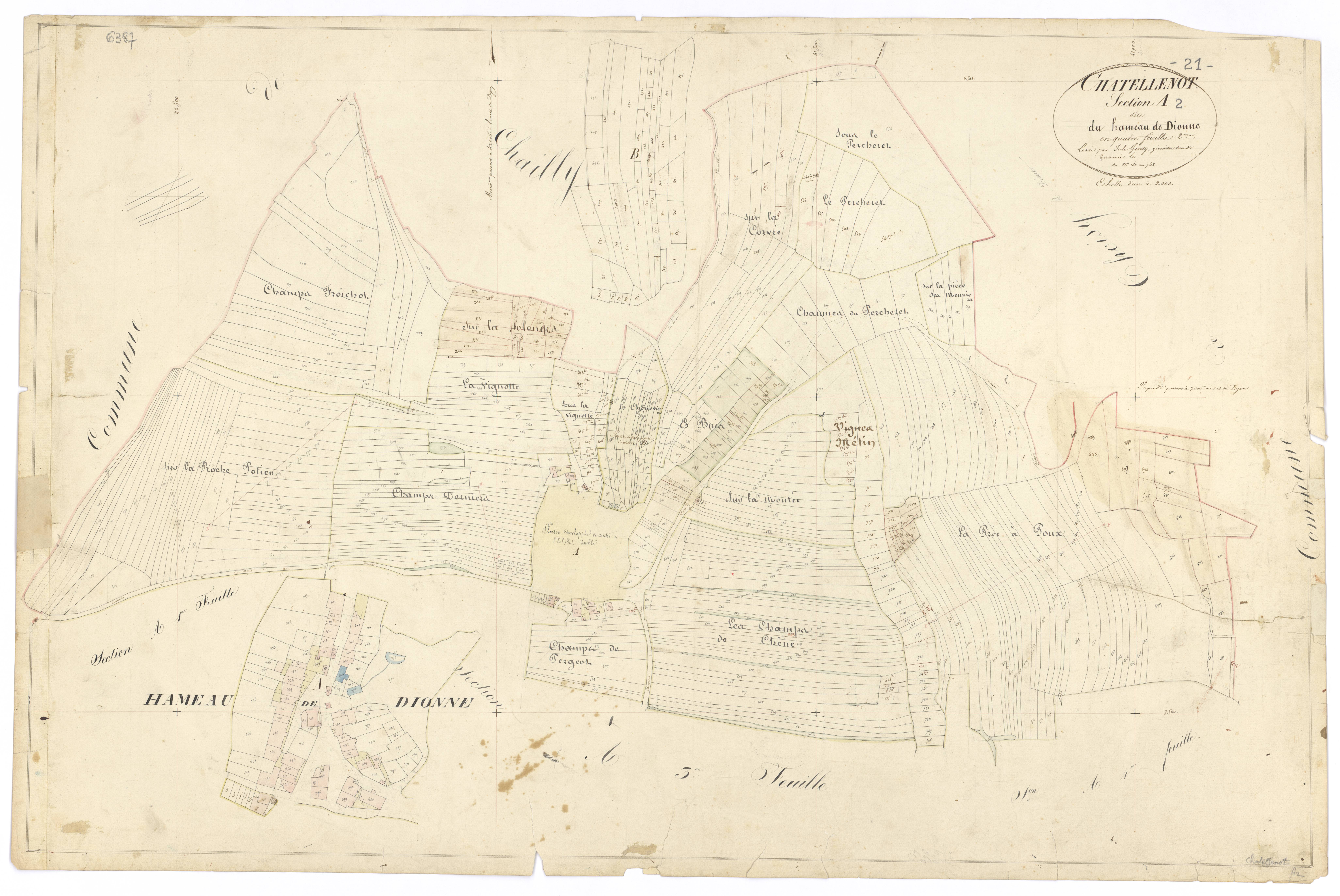 Châtellenot - Section A2 - 3 P PLAN 160/3