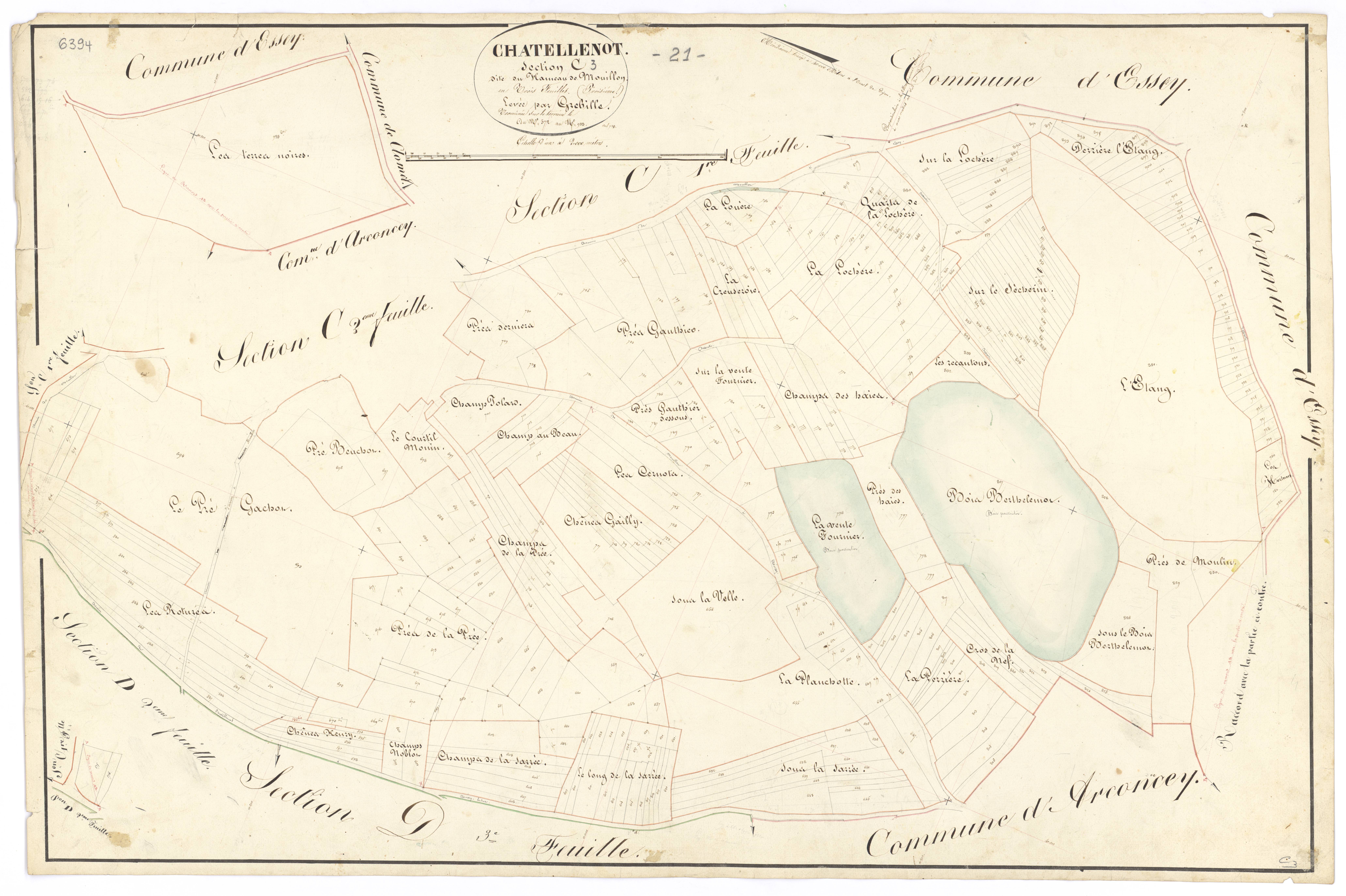 Châtellenot - Section C3 - 3 P PLAN 160/10