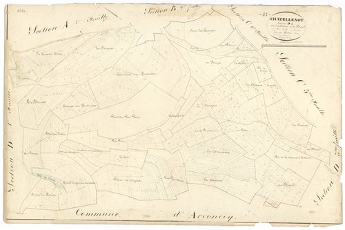 Châtellenot - Section D2 - 3 P PLAN 160/12