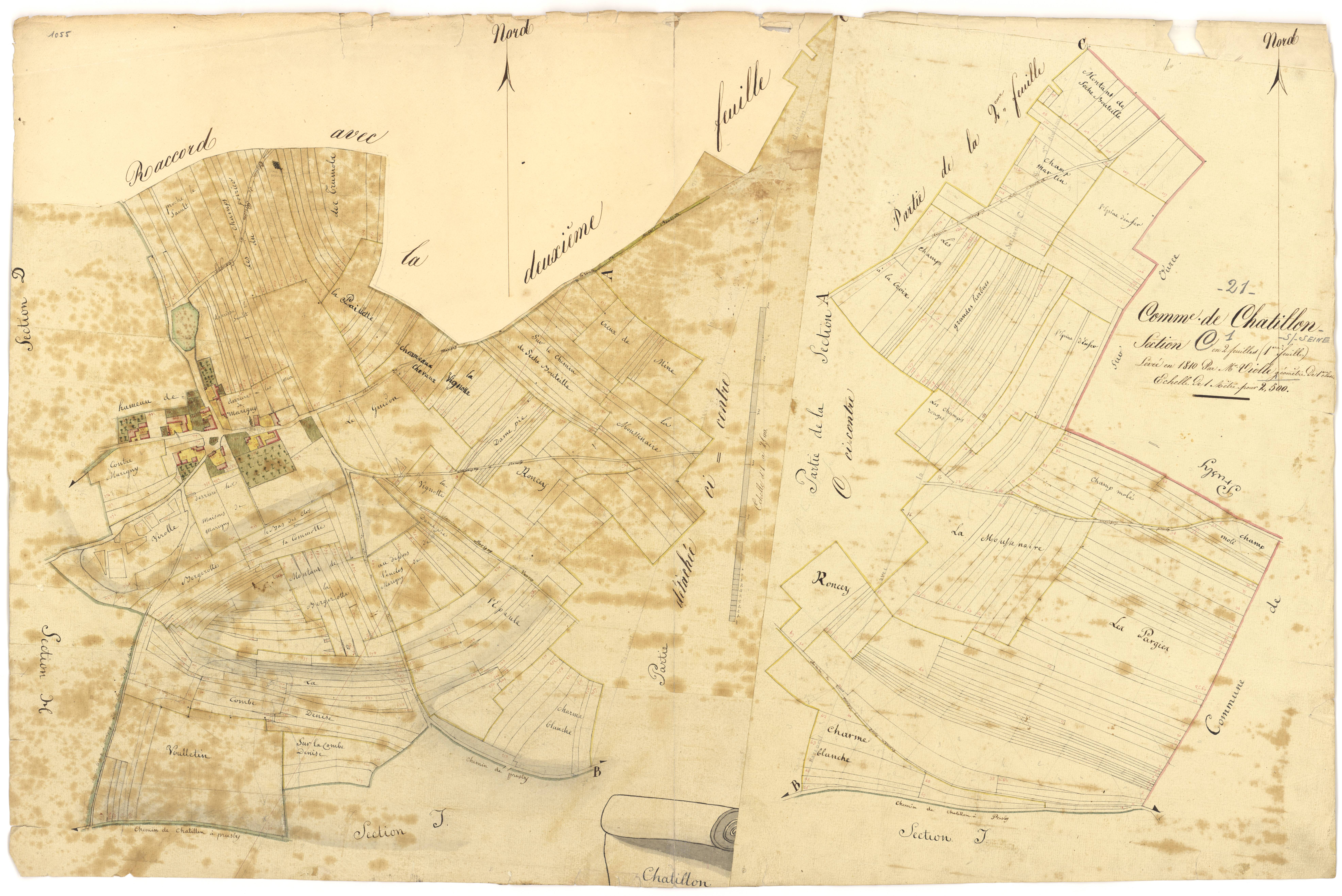 Châtillon-sur-Seine - Section C1 - 3 P PLAN 161/4