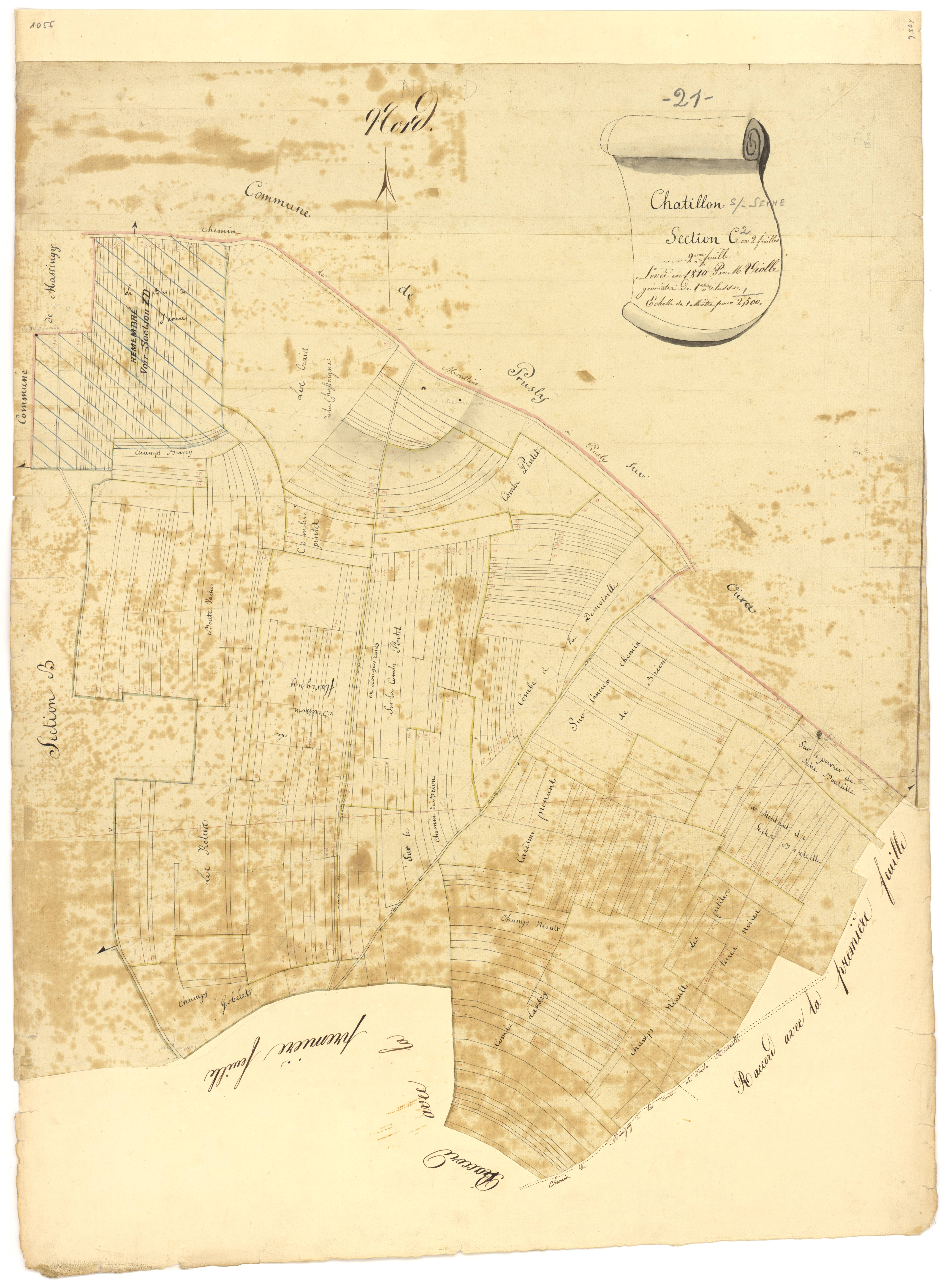 Châtillon-sur-Seine - Section C2 - 3 P PLAN 161/5