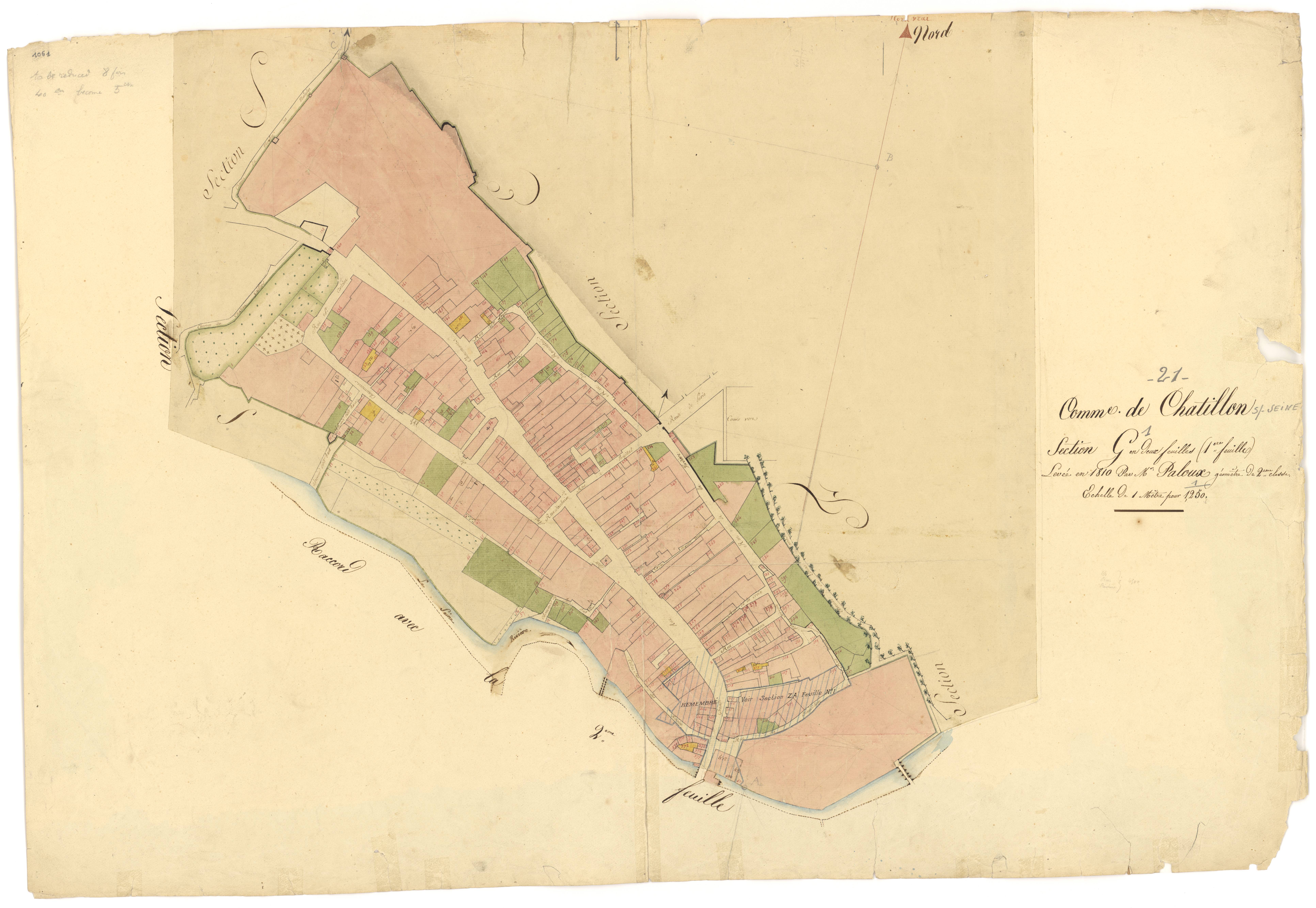 Châtillon-sur-Seine - Section G1 - 3 P PLAN 161/10