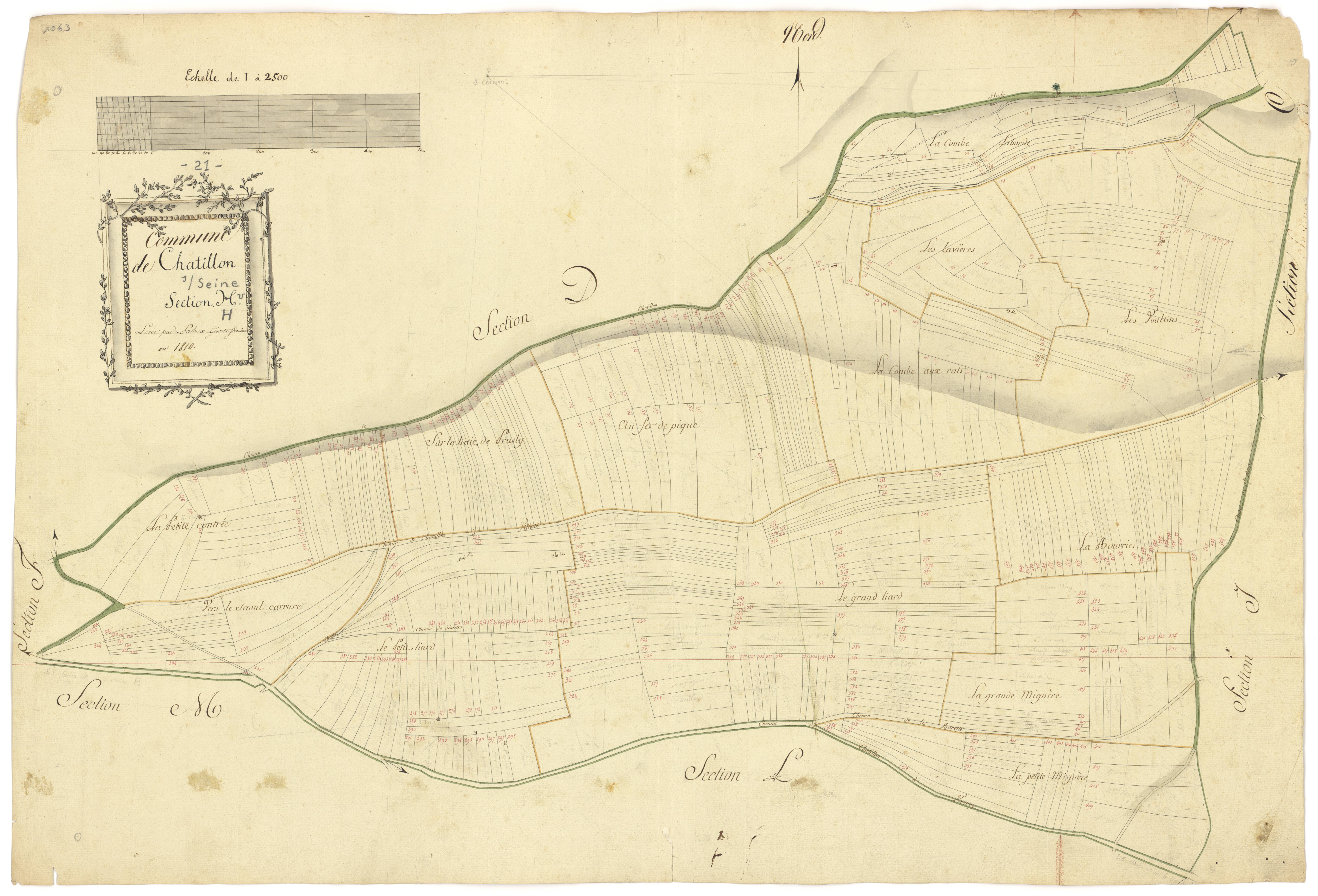 Châtillon-sur-Seine - Section H - 3 P PLAN 161/12