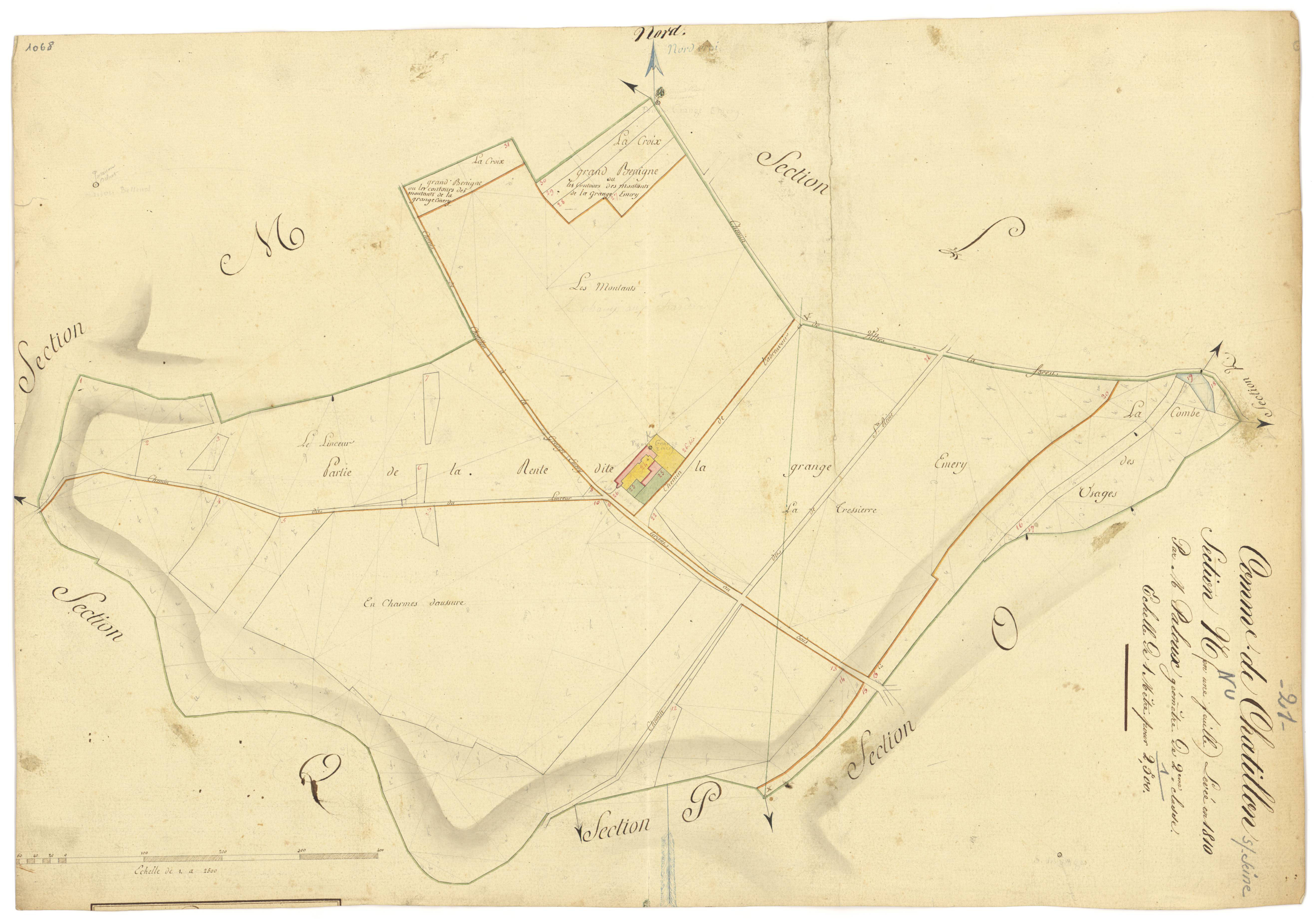 Châtillon-sur-Seine - Section N - 3 P PLAN 161/17