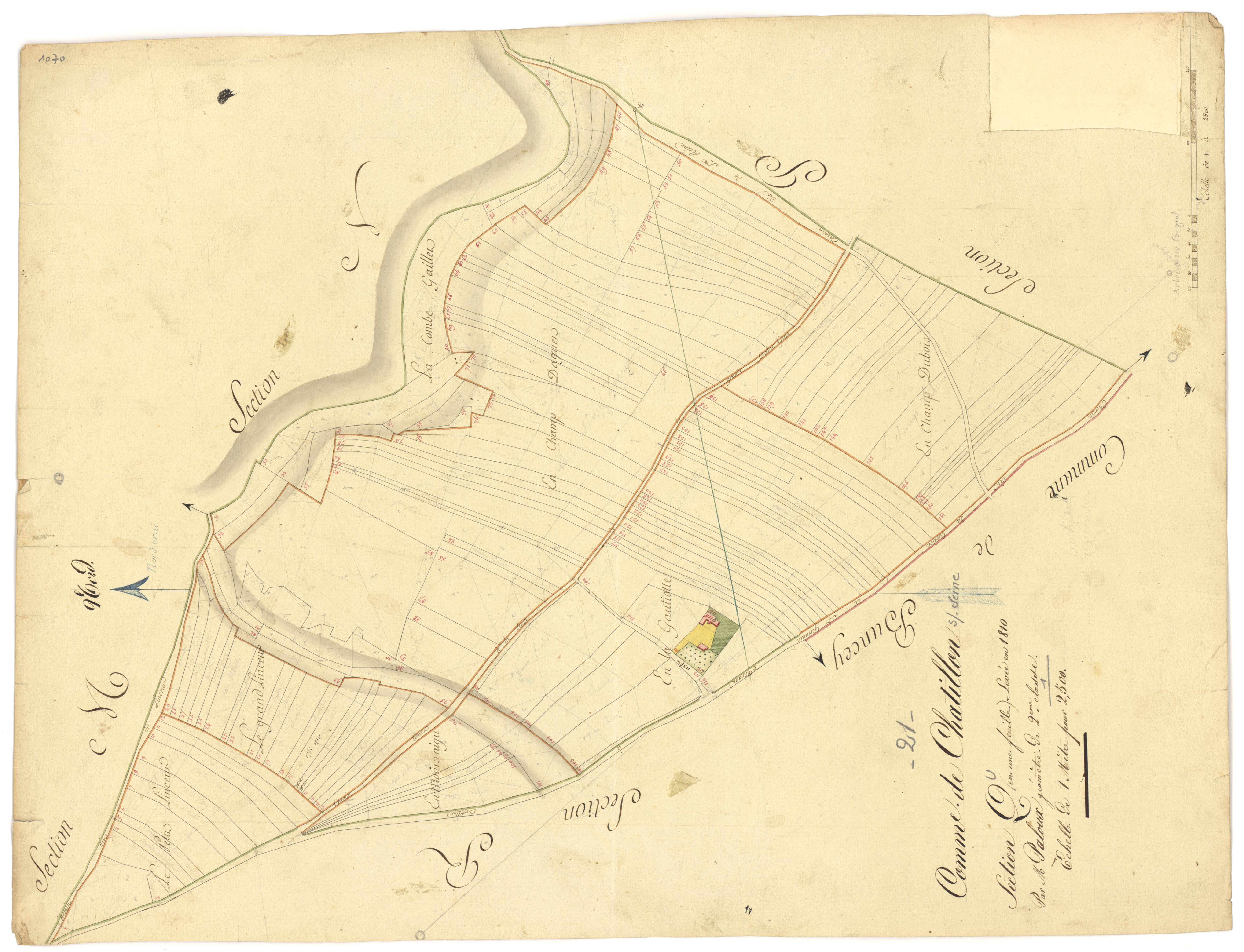 Châtillon-sur-Seine - Section Q - 3 P PLAN 161/19