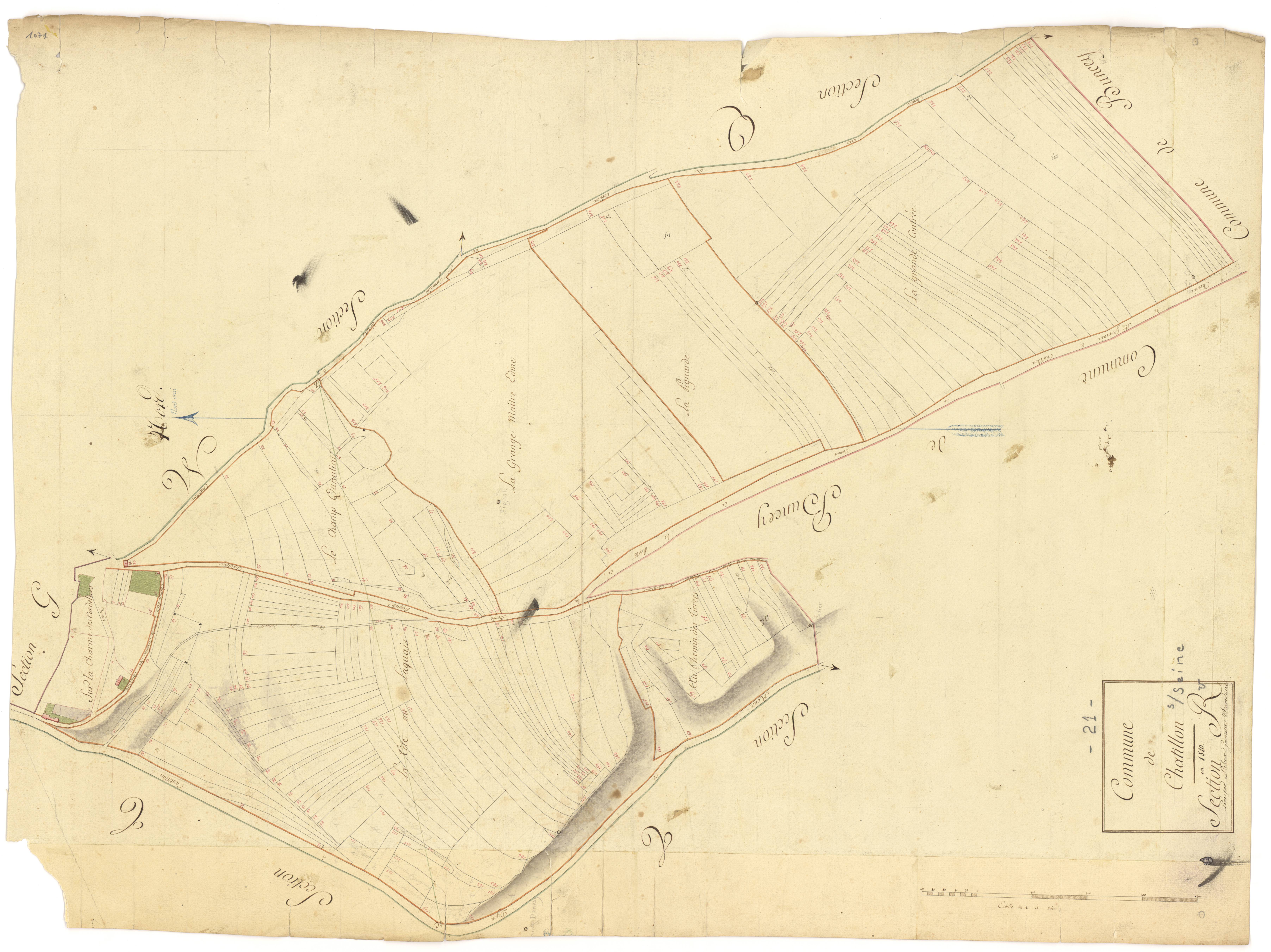 Châtillon-sur-Seine - Section R - 3 P PLAN 161/20