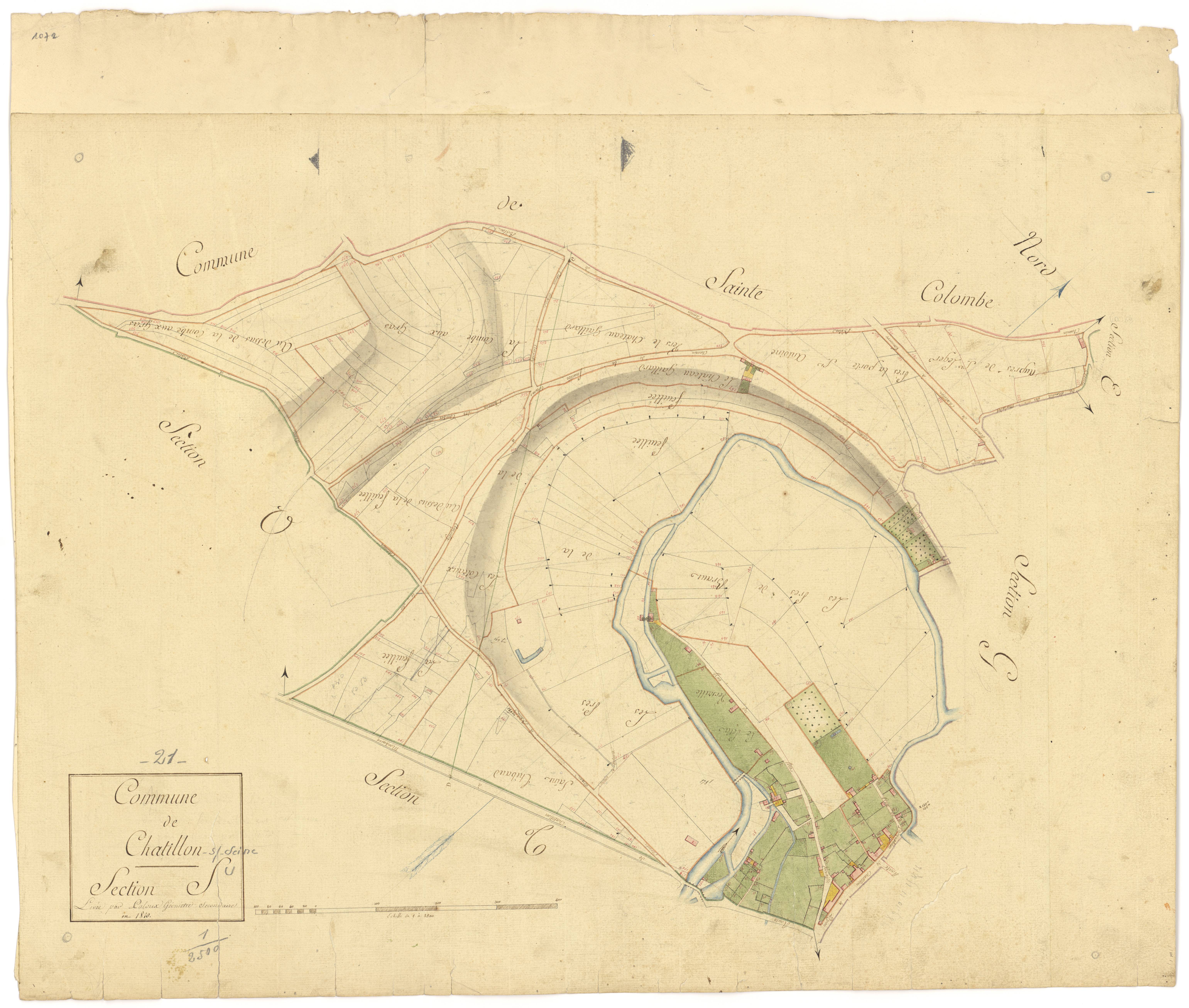 Châtillon-sur-Seine - Section S - 3 P PLAN 161/21