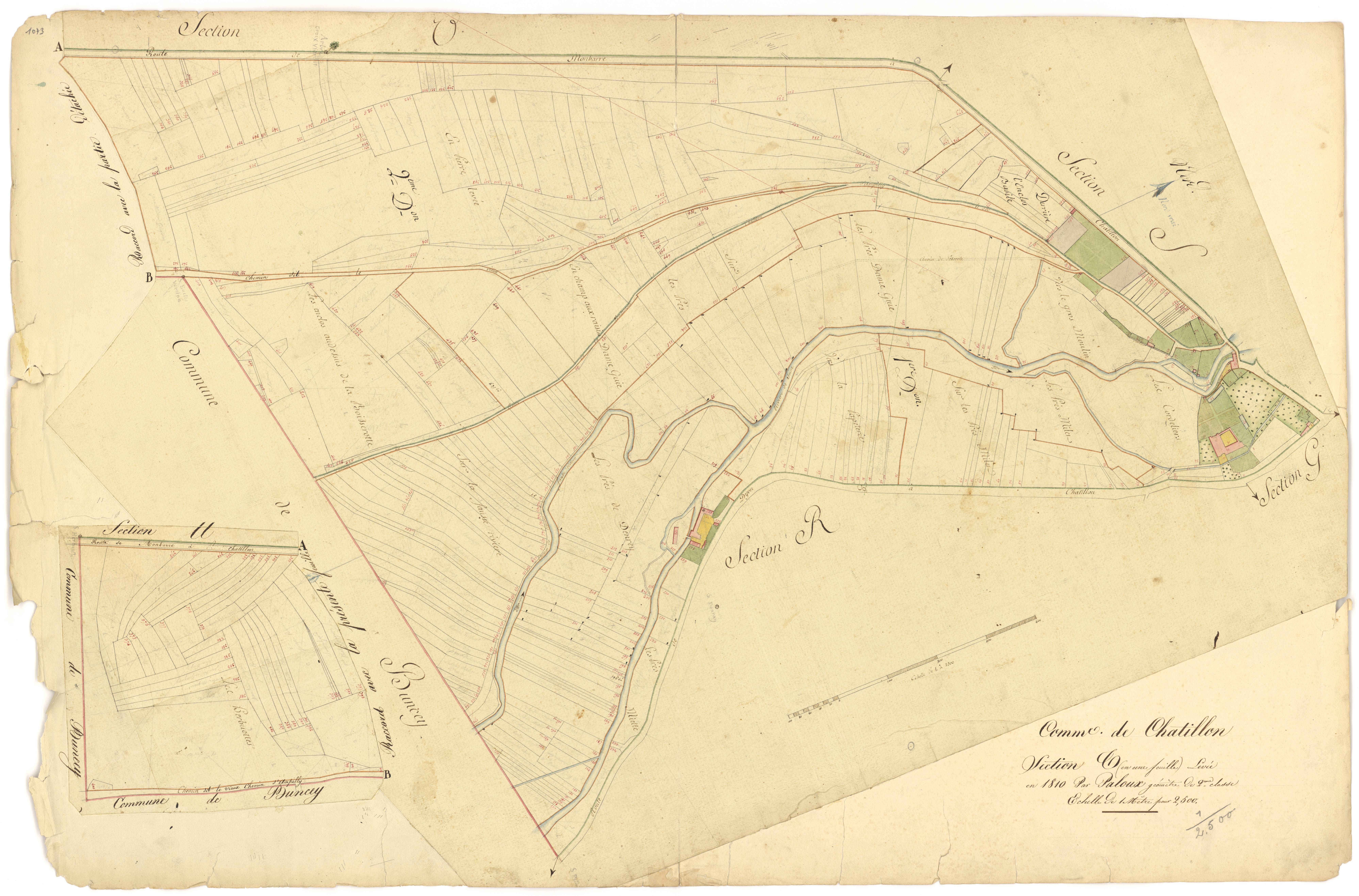 Châtillon-sur-Seine - Section T - 3 P PLAN 161/22