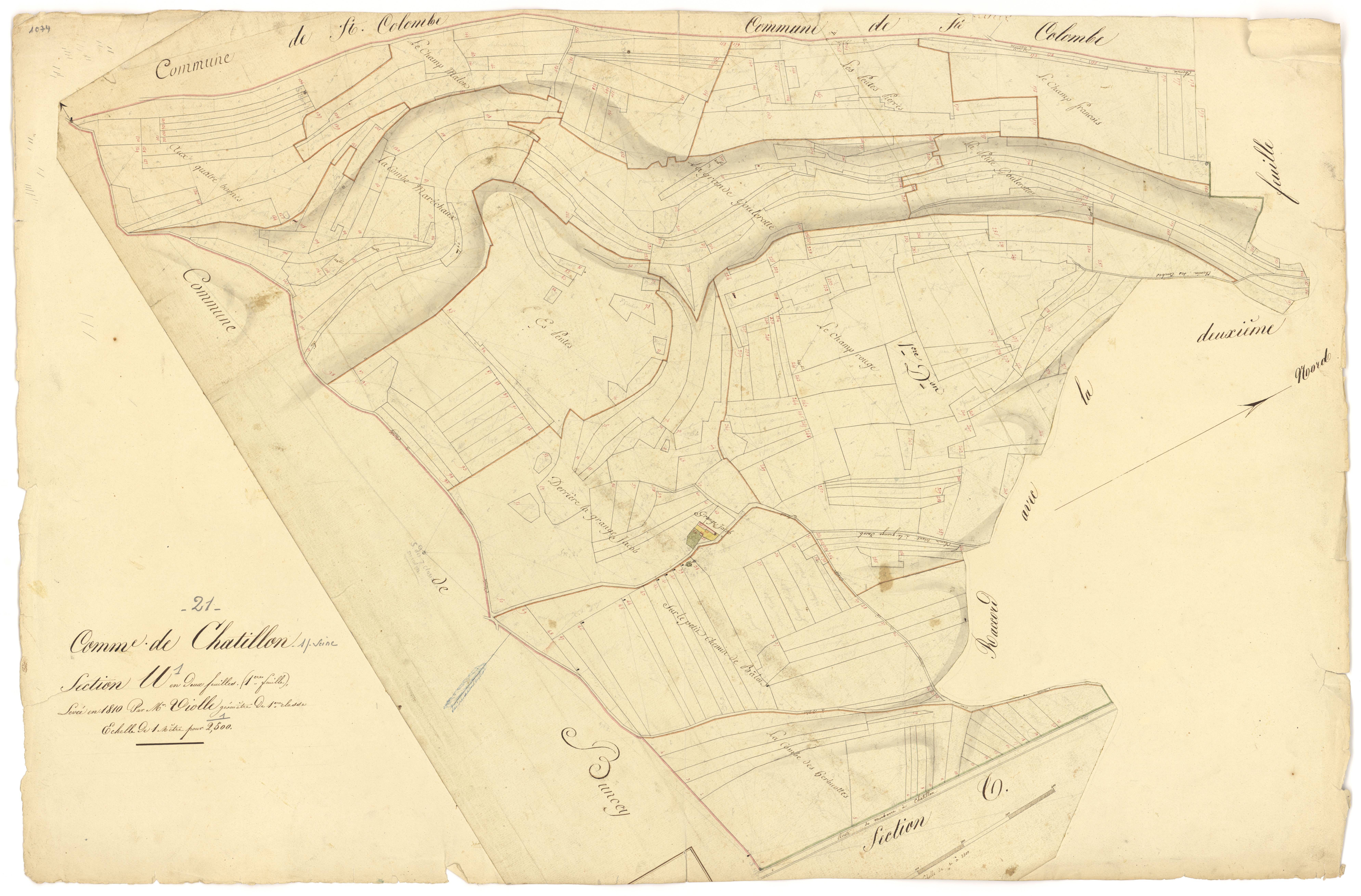 Châtillon-sur-Seine - Section U1 - 3 P PLAN 161/23