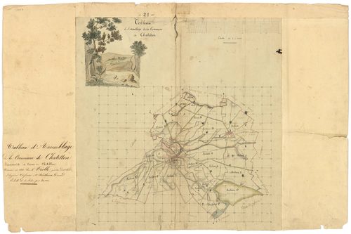 Châtillon-sur-Seine - Tableau d'assemblage - 3 P PLAN 161/1
