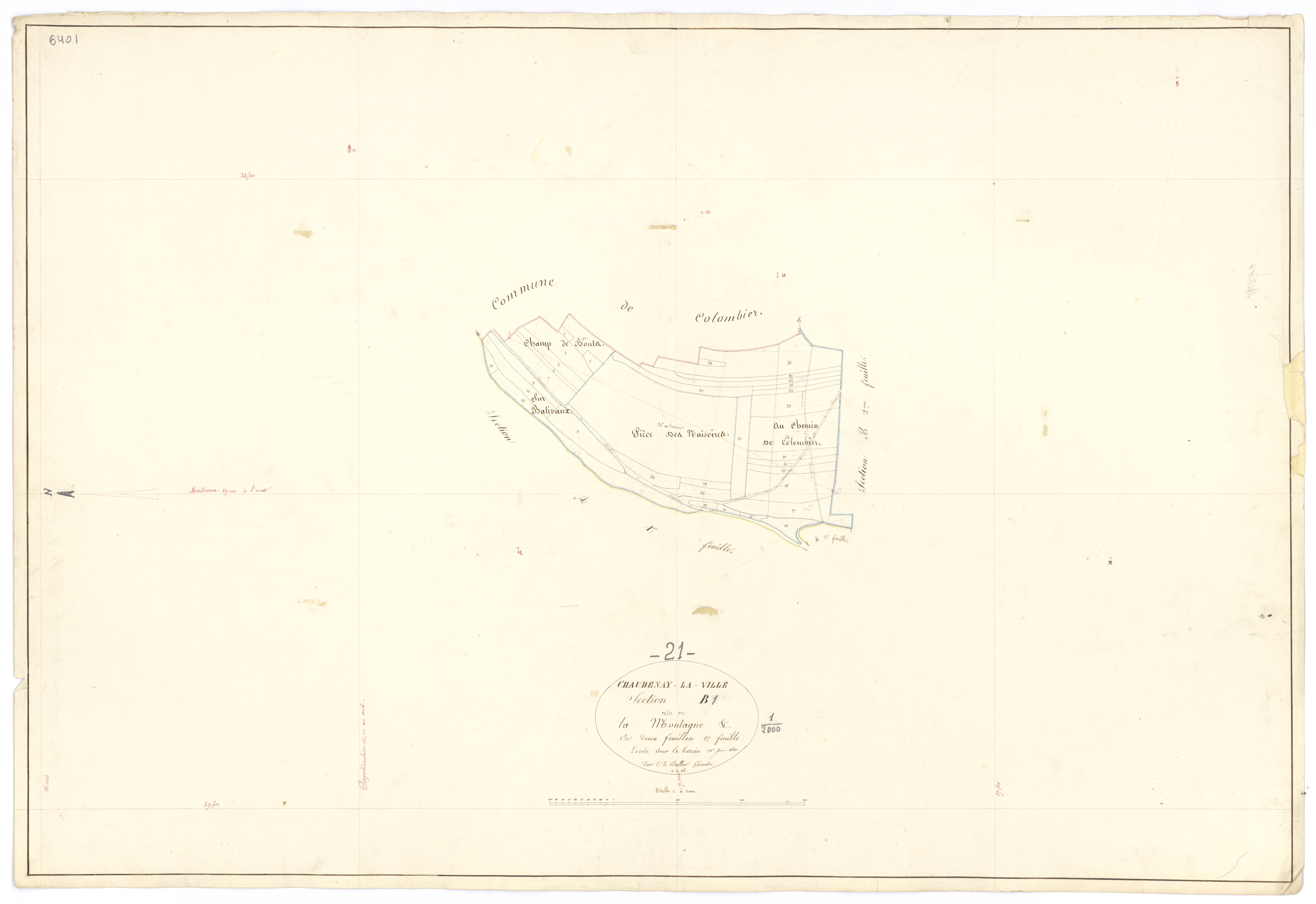 Chaudenay-la-Ville - Section B1 - 3 P PLAN 162/4