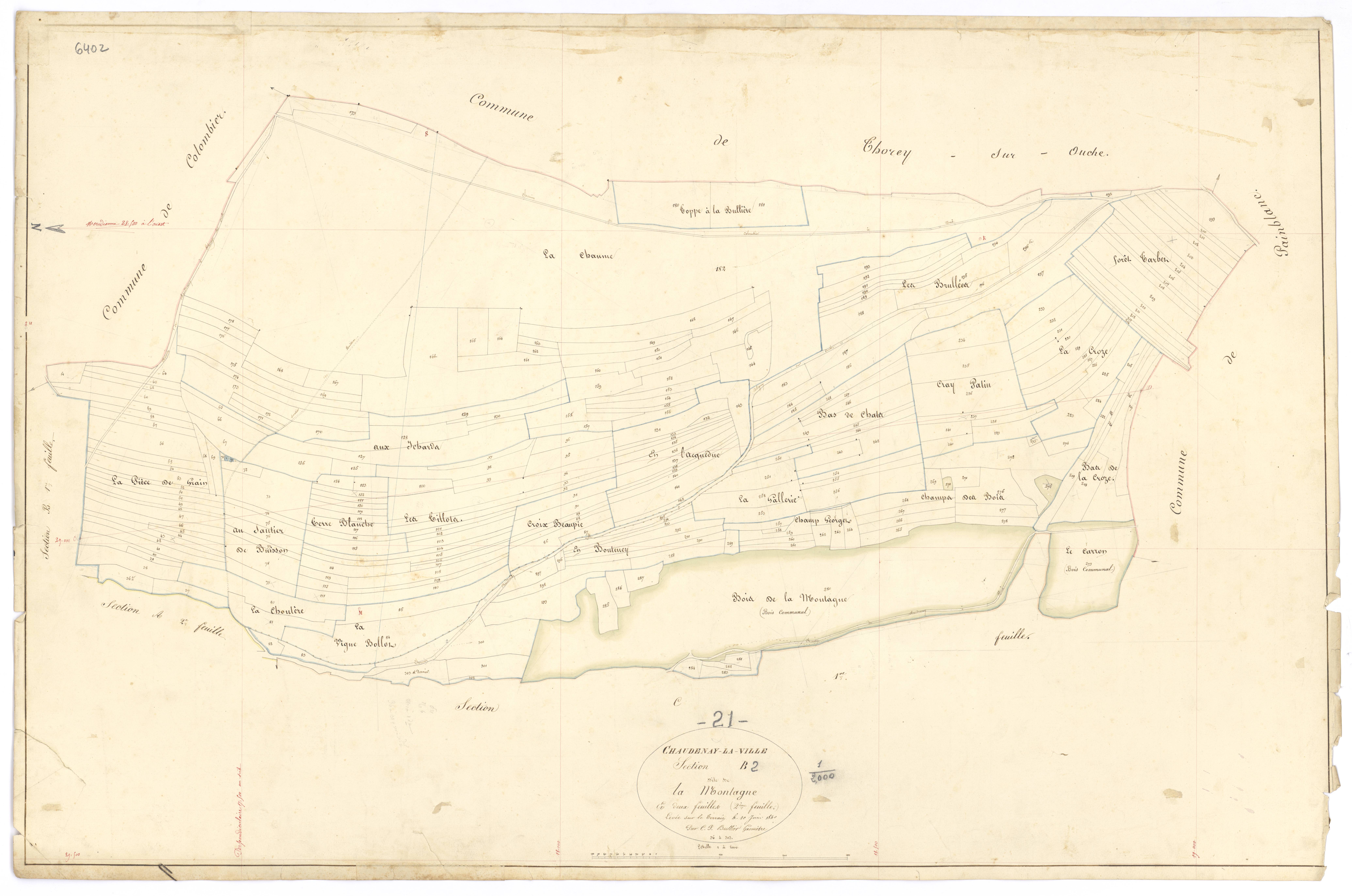 Chaudenay-la-Ville - Section B2 - 3 P PLAN 162/5